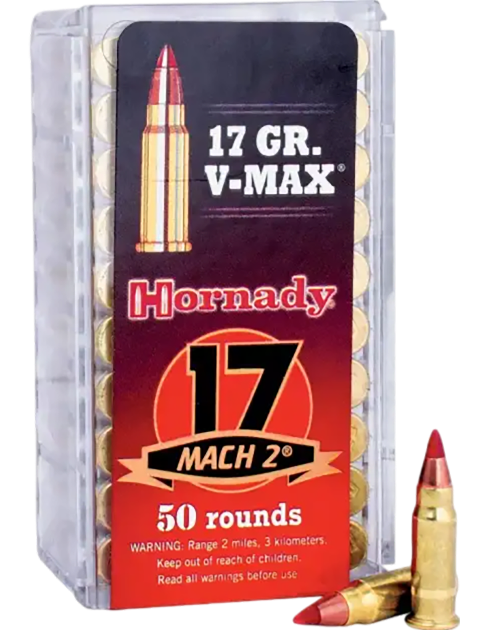 Hornady Varmint Express Ammunition 17 Hornady Mach 2 (HM2) 17 Grain V-MAX