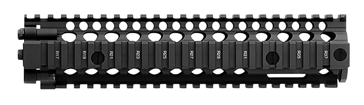 Daniel Defense 0100408020006 MK18 RIS II Handguard 9.55" 2-Piece, Free-Floating Style Made of 6061-T6 Aluminum with Black Anodized Finish & Picatinny Rail for AR-15