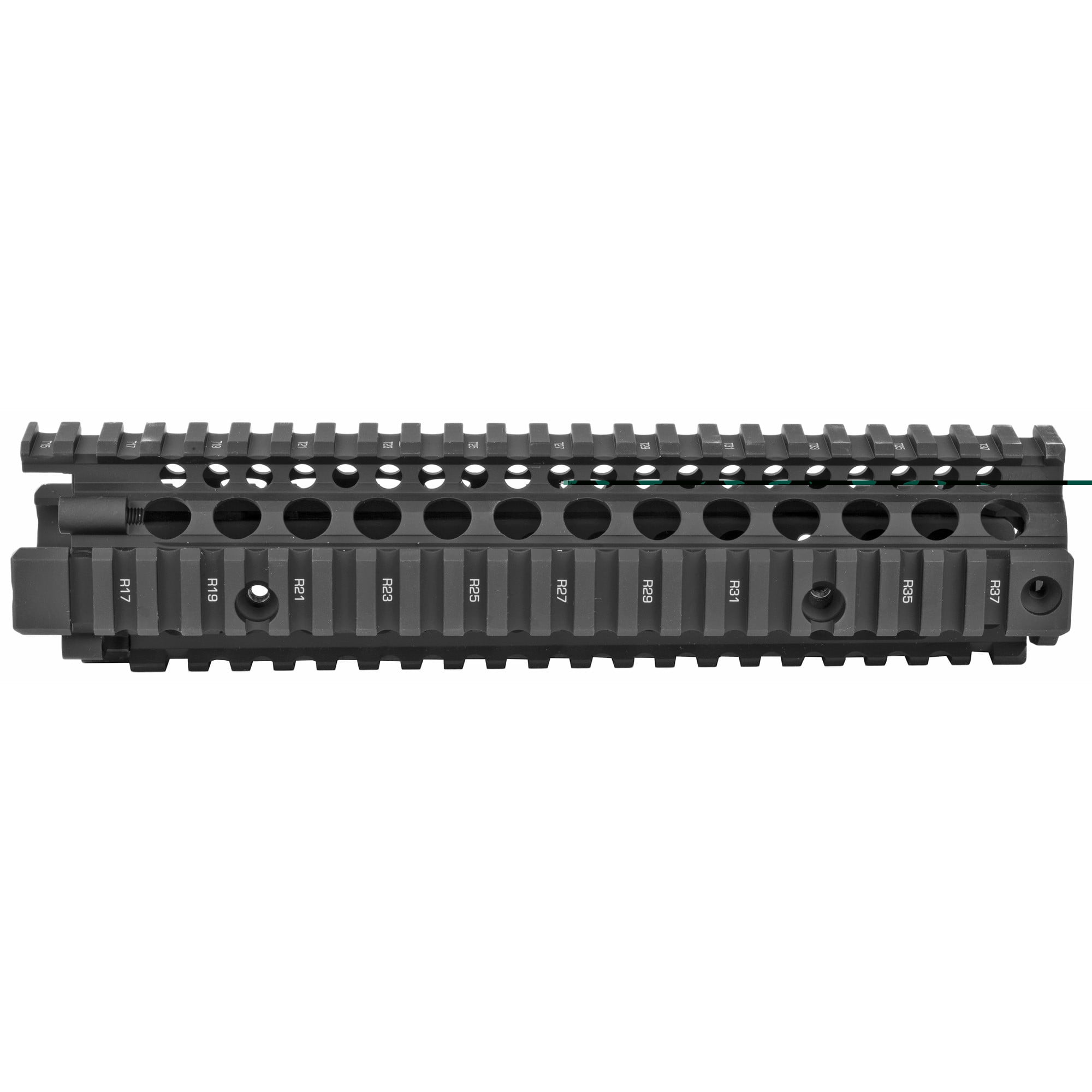 Daniel Defense 0100408020006 MK18 RIS II Handguard 9.55" 2-Piece, Free-Floating Style Made of 6061-T6 Aluminum with Black Anodized Finish & Picatinny Rail for AR-15