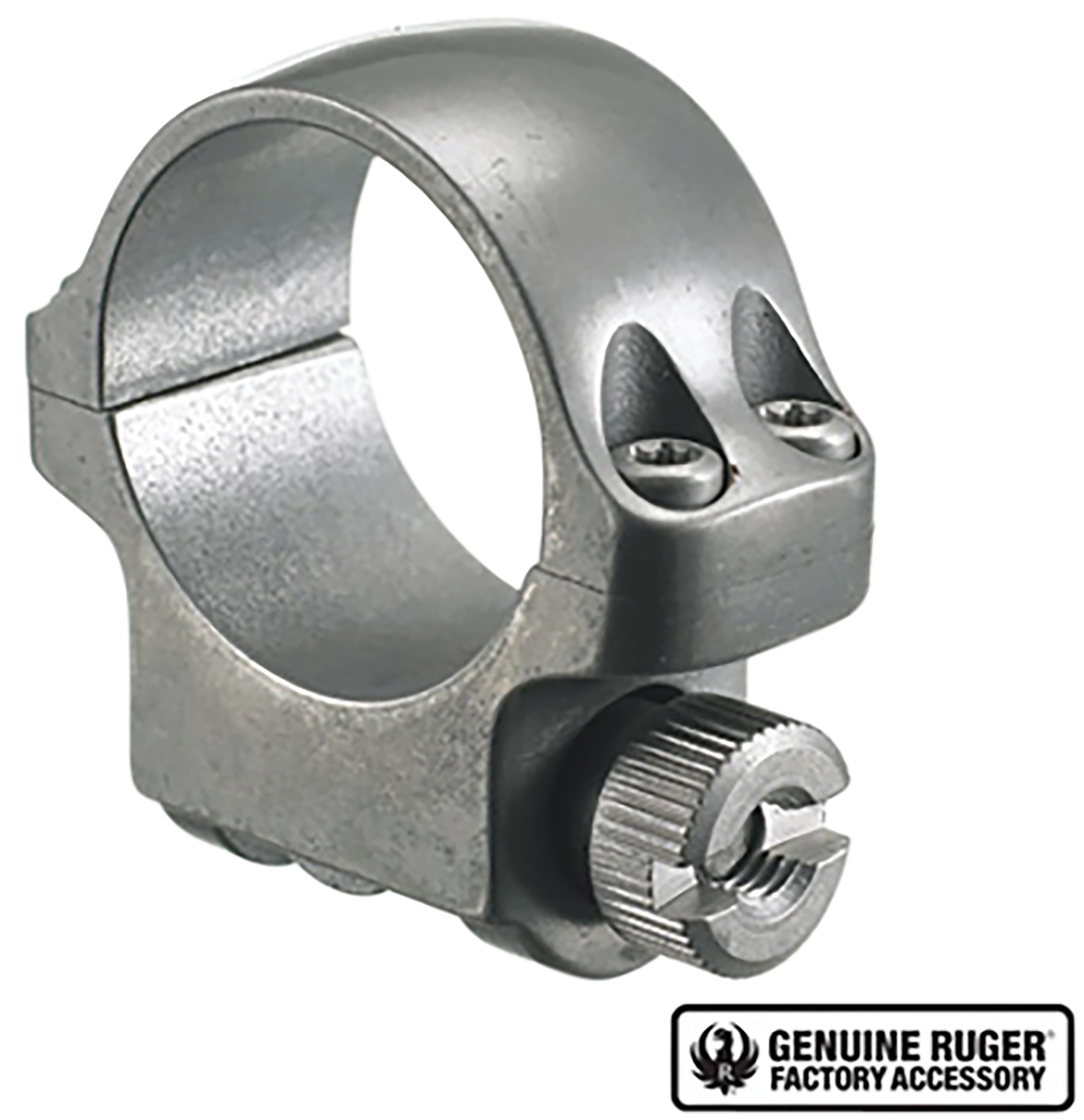 Ruger 90293 3KTG Scope Ring For Rifle M77 Hawkeye African Low 1" Tube Target Gray Stainless Steel