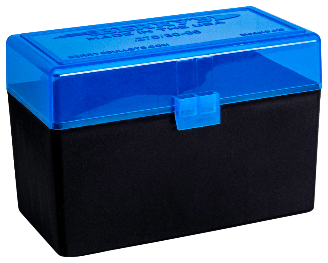 Berrys 82467 409 Ammo Box 308 Win,243 Win 50rd Blue Lid w/Black Bottom
