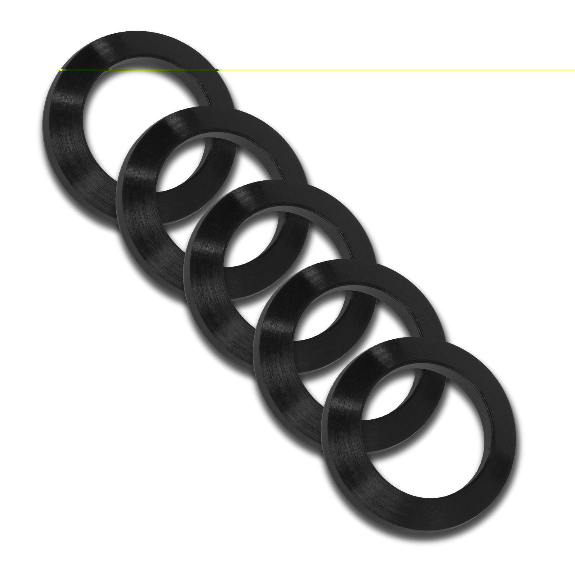 GrovTec US Inc GTHM319 Crush Washer223 Cal Black Nitride Steel 1/2"-28 tpi Rifle 5 Per Pack