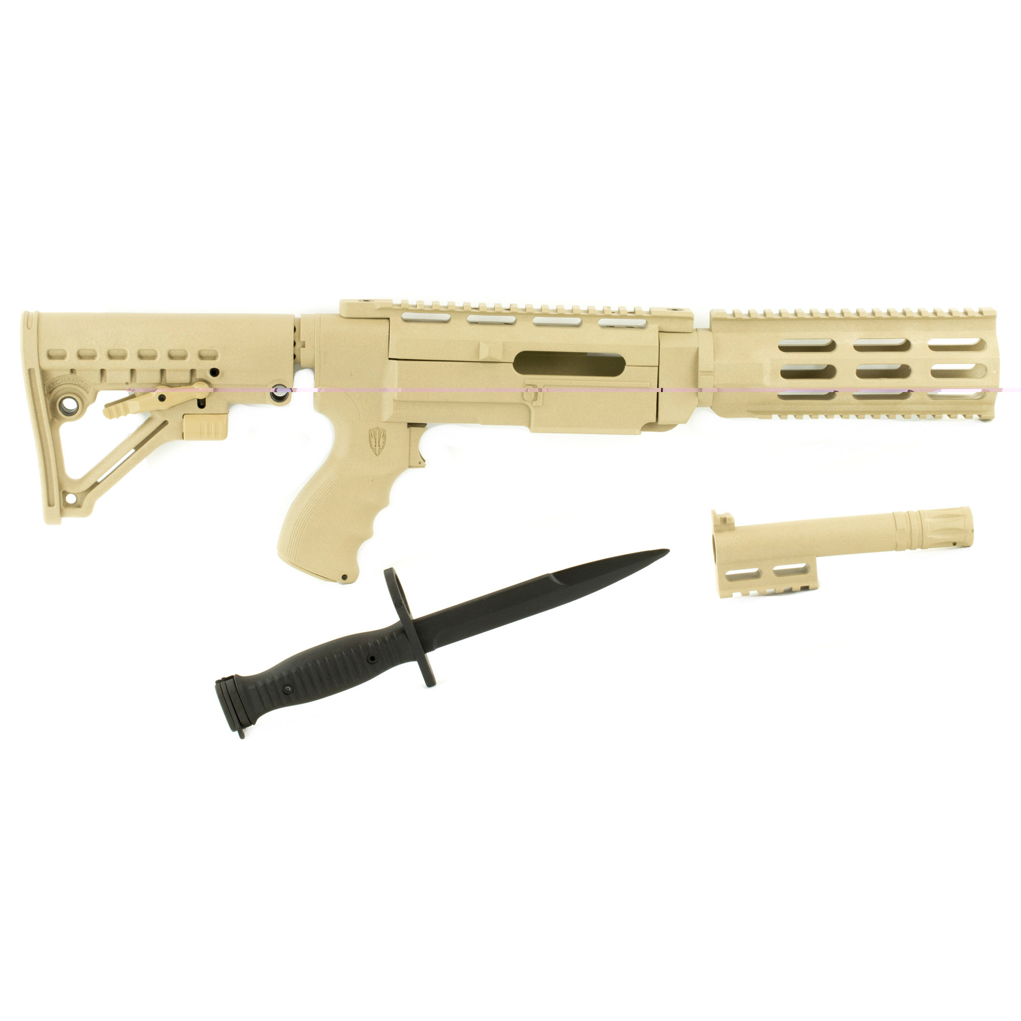 Archangel AA556RDT AR-15 Style Conversion Stock Desert Tan Synthetic 6 Position for Ruger 10/22