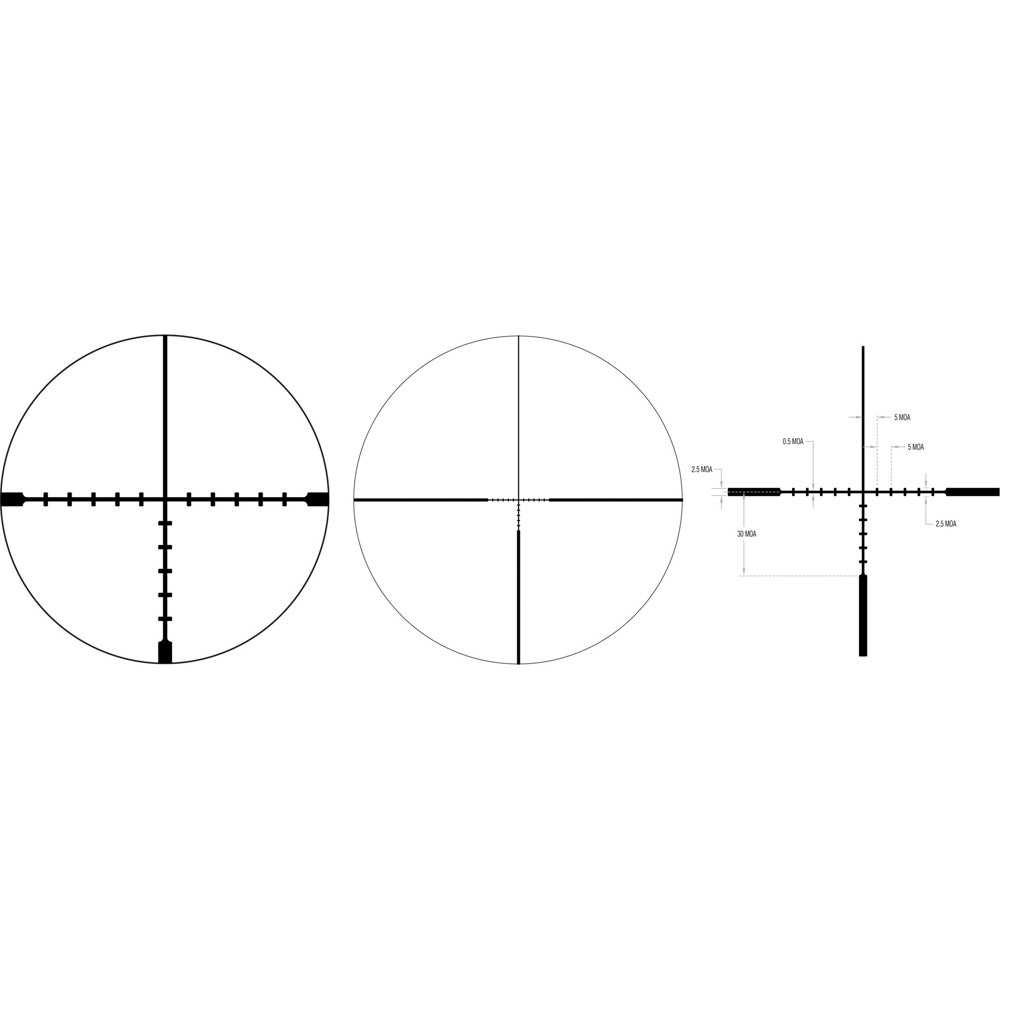 Trijicon 1-4x24 Ascent 30mm Rifle Scope Matte Black, BDC Target Holds