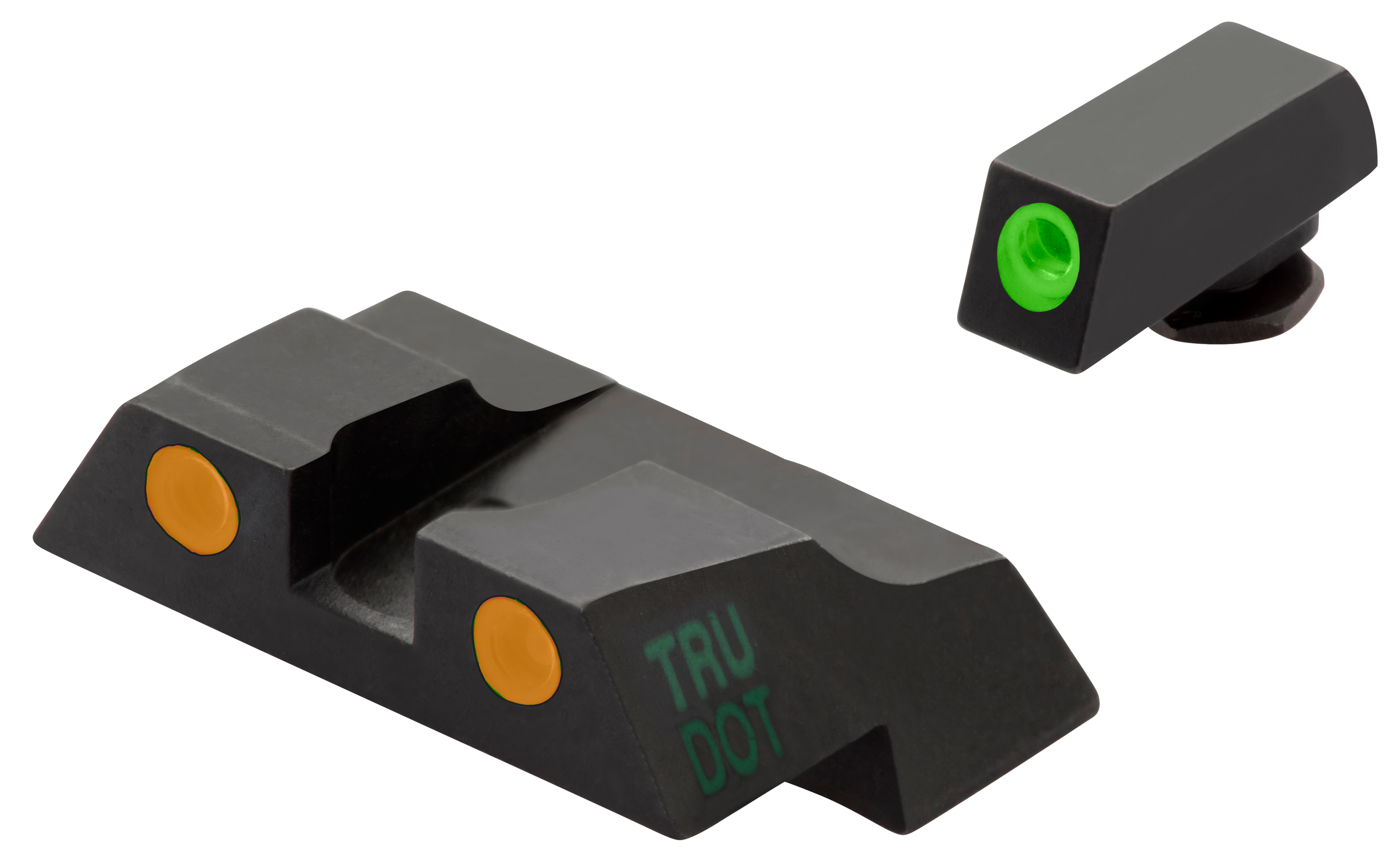 Meprolight USA 102263301 Tru-DotBlack | Green Tritium Front Sight Orange Tritium Rear Sight Set
