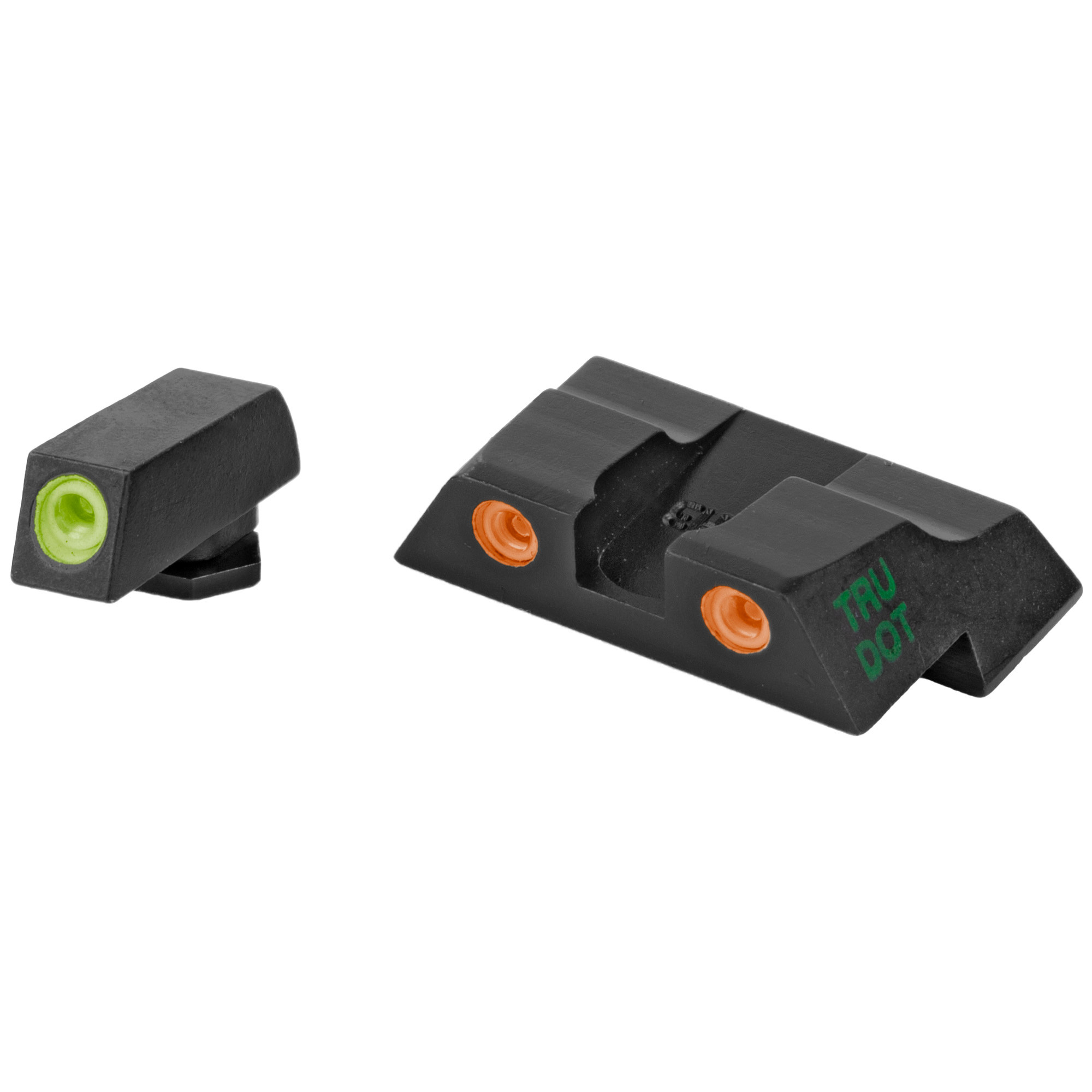Meprolight USA 102263301 Tru-DotBlack | Green Tritium Front Sight Orange Tritium Rear Sight Set