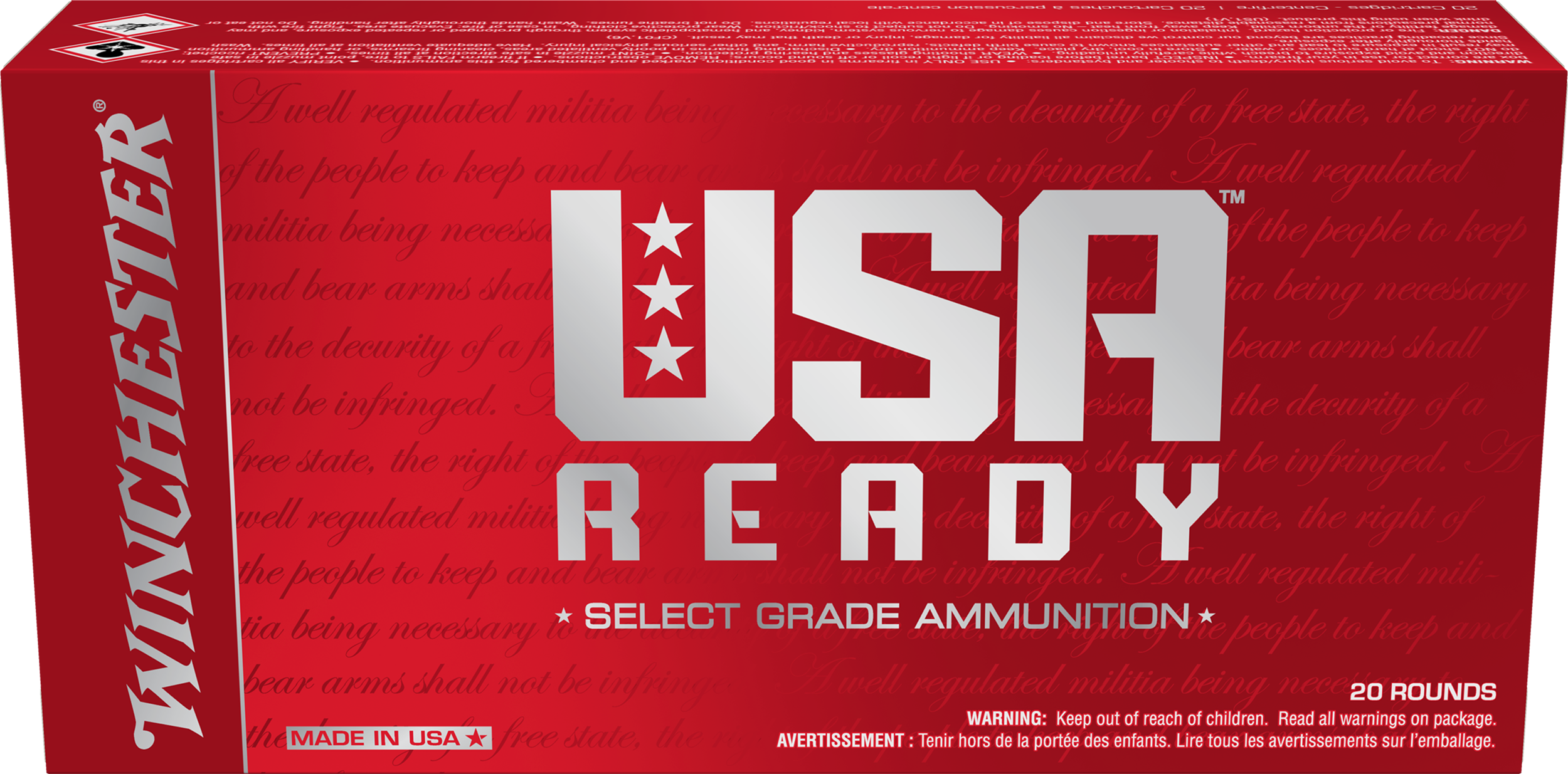 Winchester Ammo RED65PRC USA Ready6.5 PRC 140 gr 3010 fps Open Tip 20 Bx/10 Cs