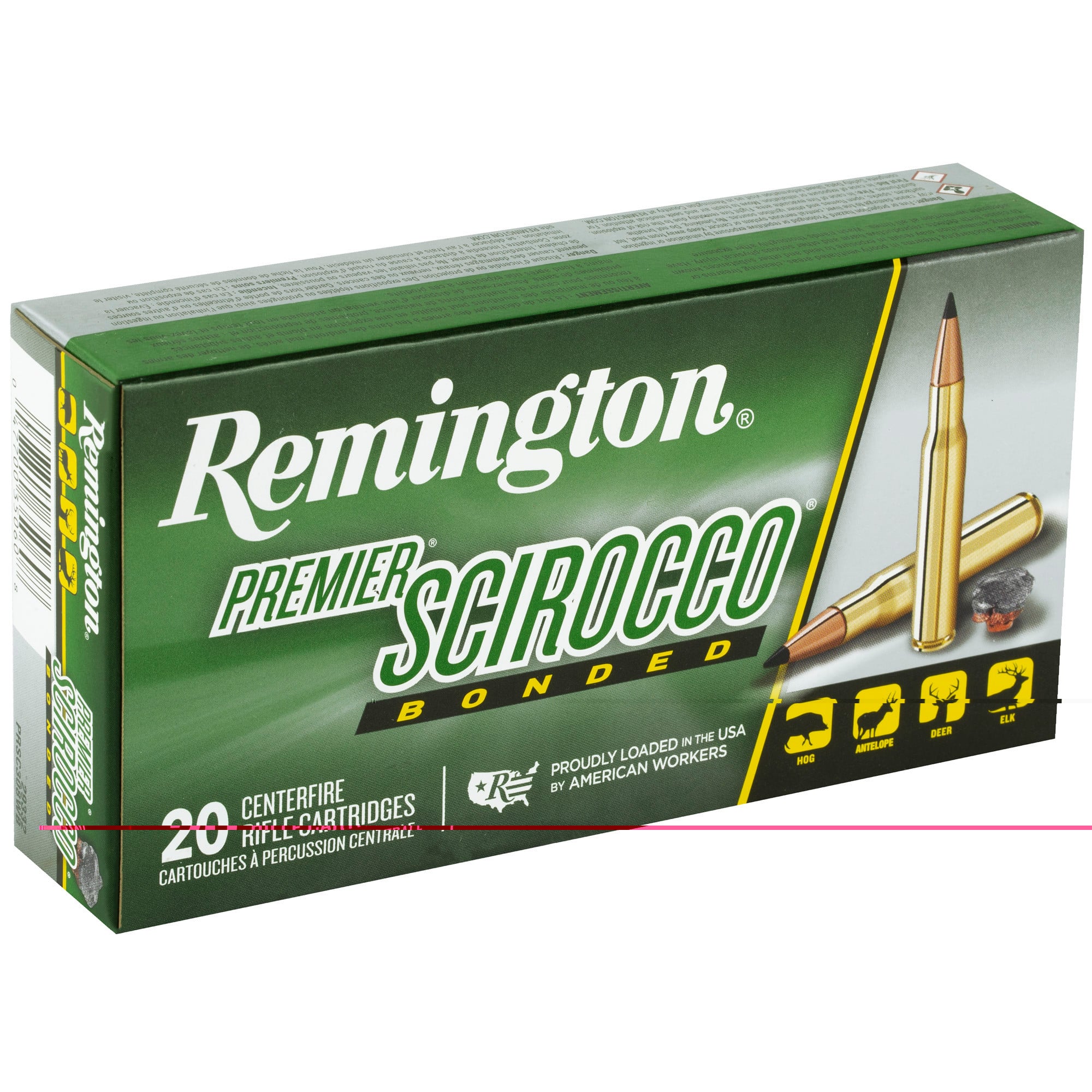 Remington Premier Ammunition 308 Winchester 165 Grain Swift Scirocco II 20RD