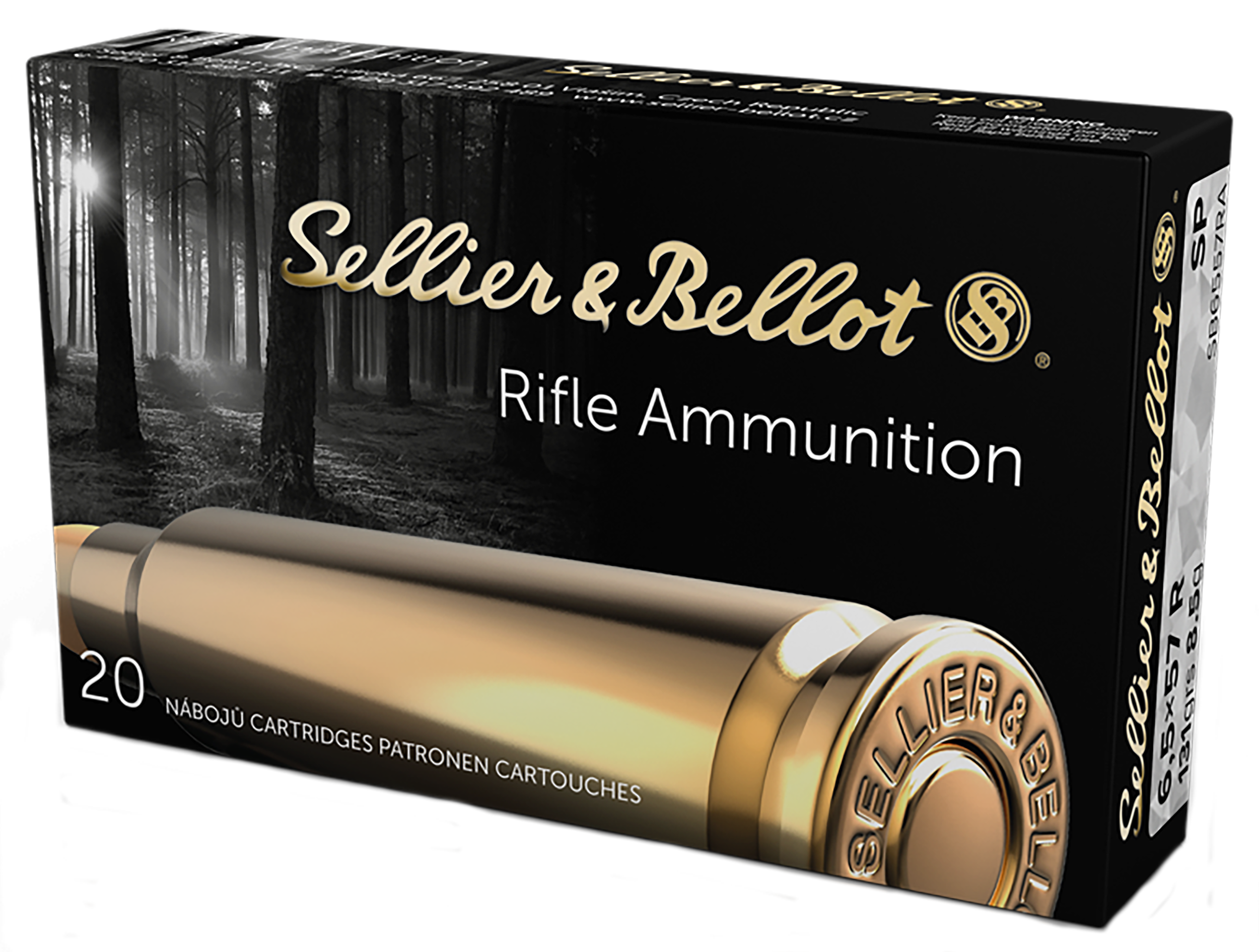 Sellier & Bellot SB6557RA Rifle 6.5X57mmR 131 GR Soft Point 20 Bx| 20 Cs