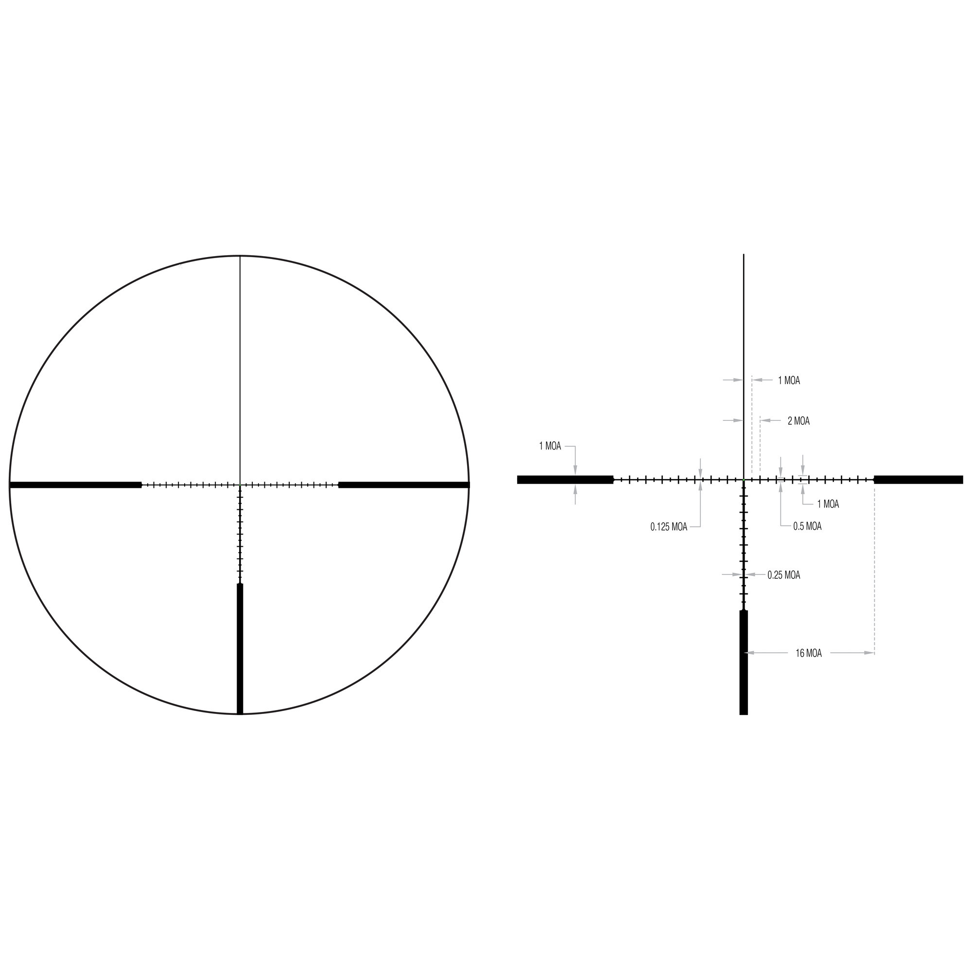 Trijicon 3-18x50 AccuPoint 30mm Rifle Scope Satin Black, MOA Ranging (Green Dot), Side Focus