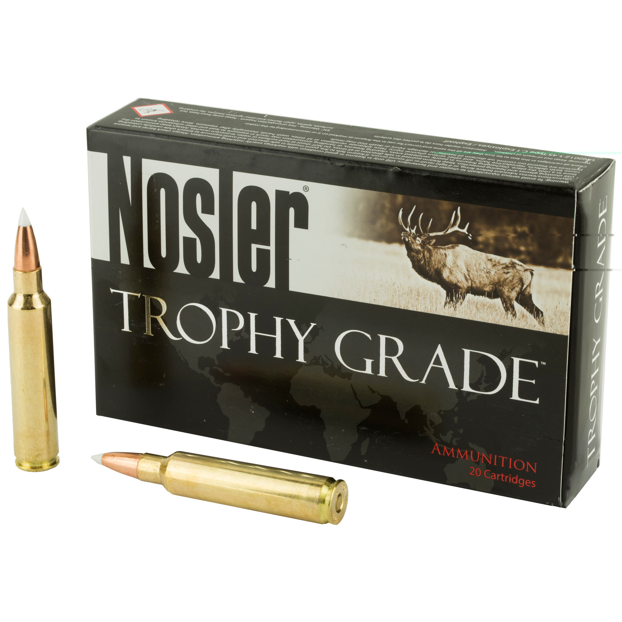 Nosler Trophy Grade Ammunition 30 Nosler 180 Grain AccuBond 20RD