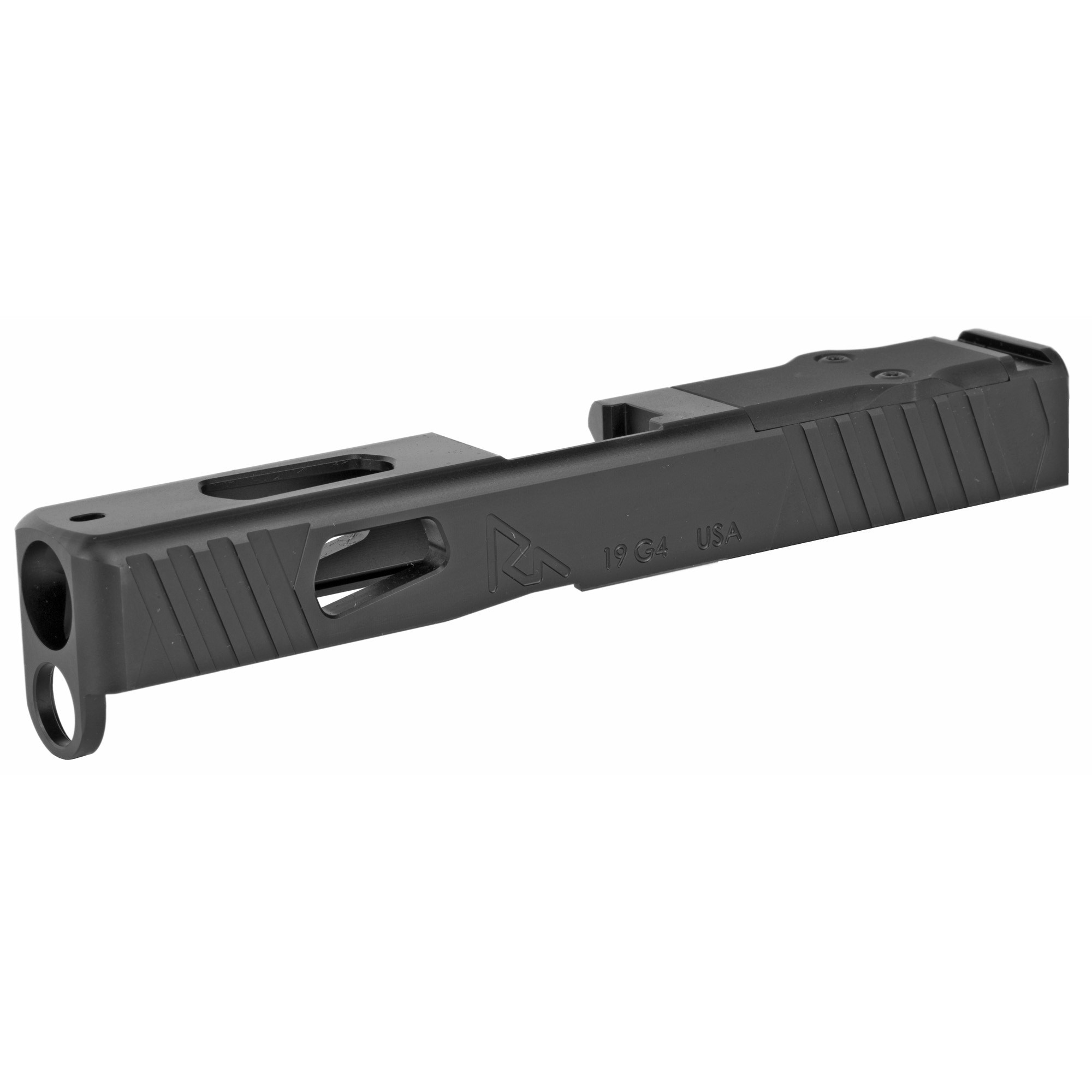 Rival Arms RA10G206A Precision Slide A1 with Docter Cut Black QPQ Case Hardened 17-4 Stainless Steel for Glock 19 Gen4