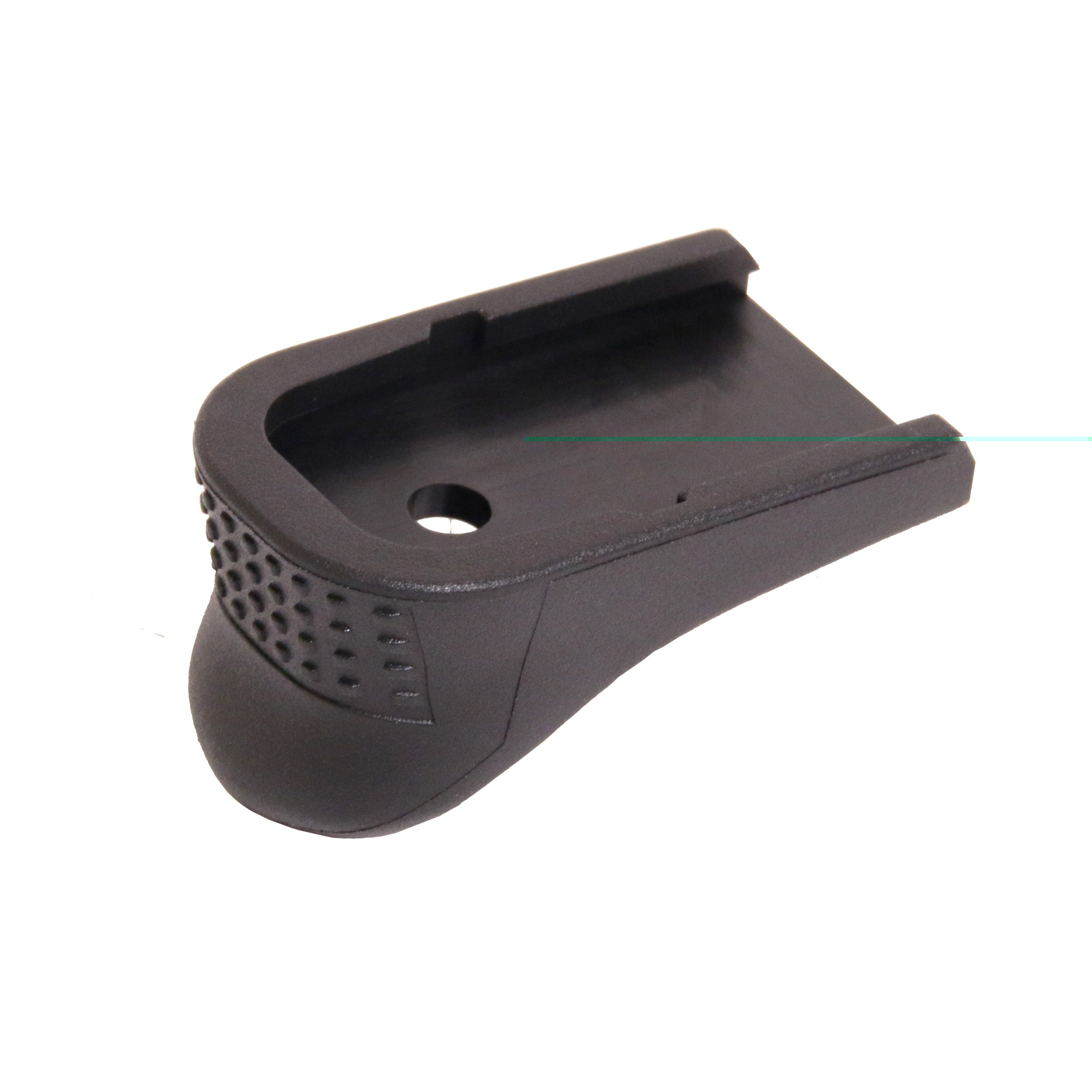 Pearce Grip PG43 Grip Extensionmade of Polymer with Black Finish & 3/4" Additional Length forGlock 43