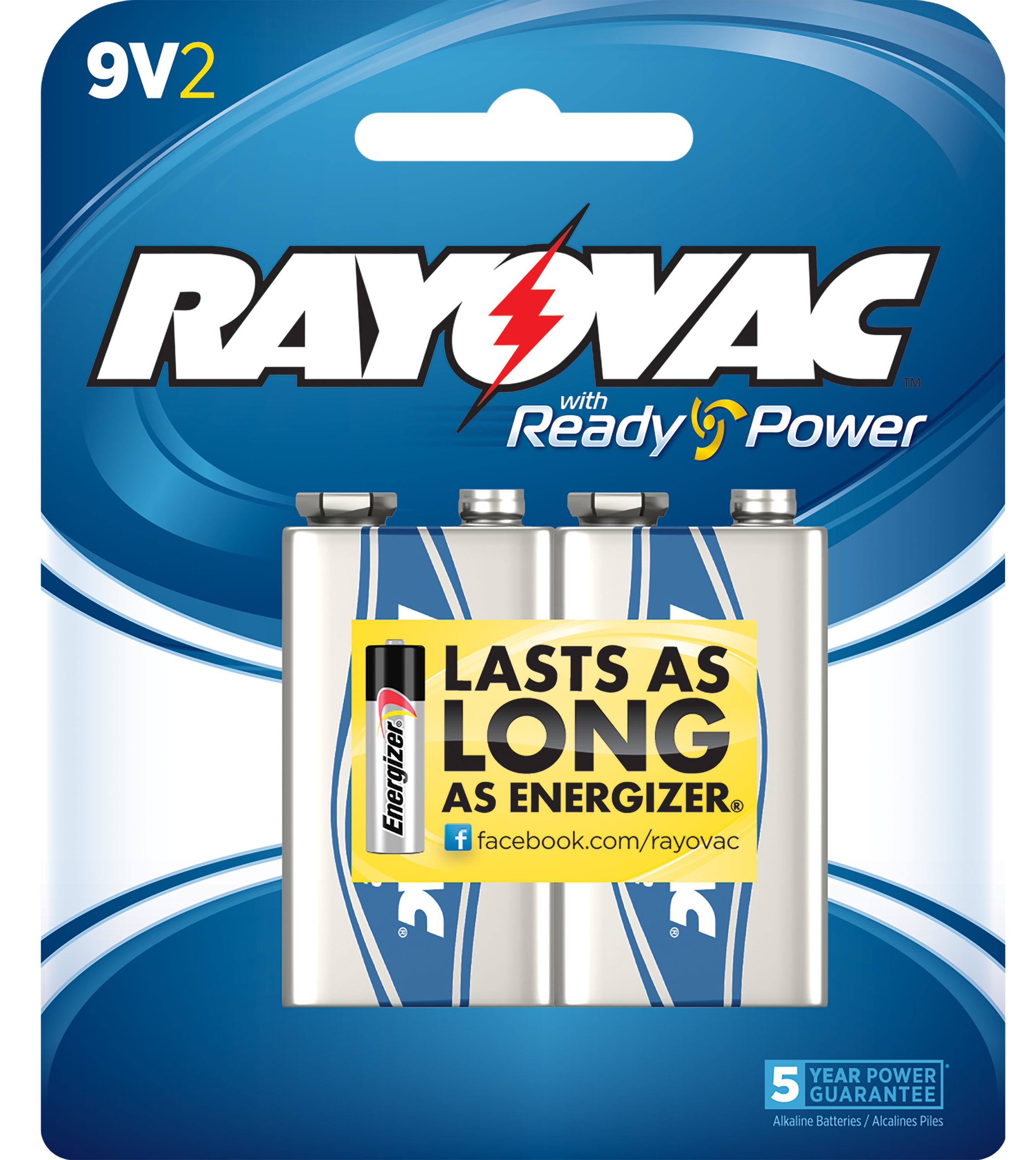 Rayovac A16042J 9V9V Alkaline 565 mAh 2 Pack