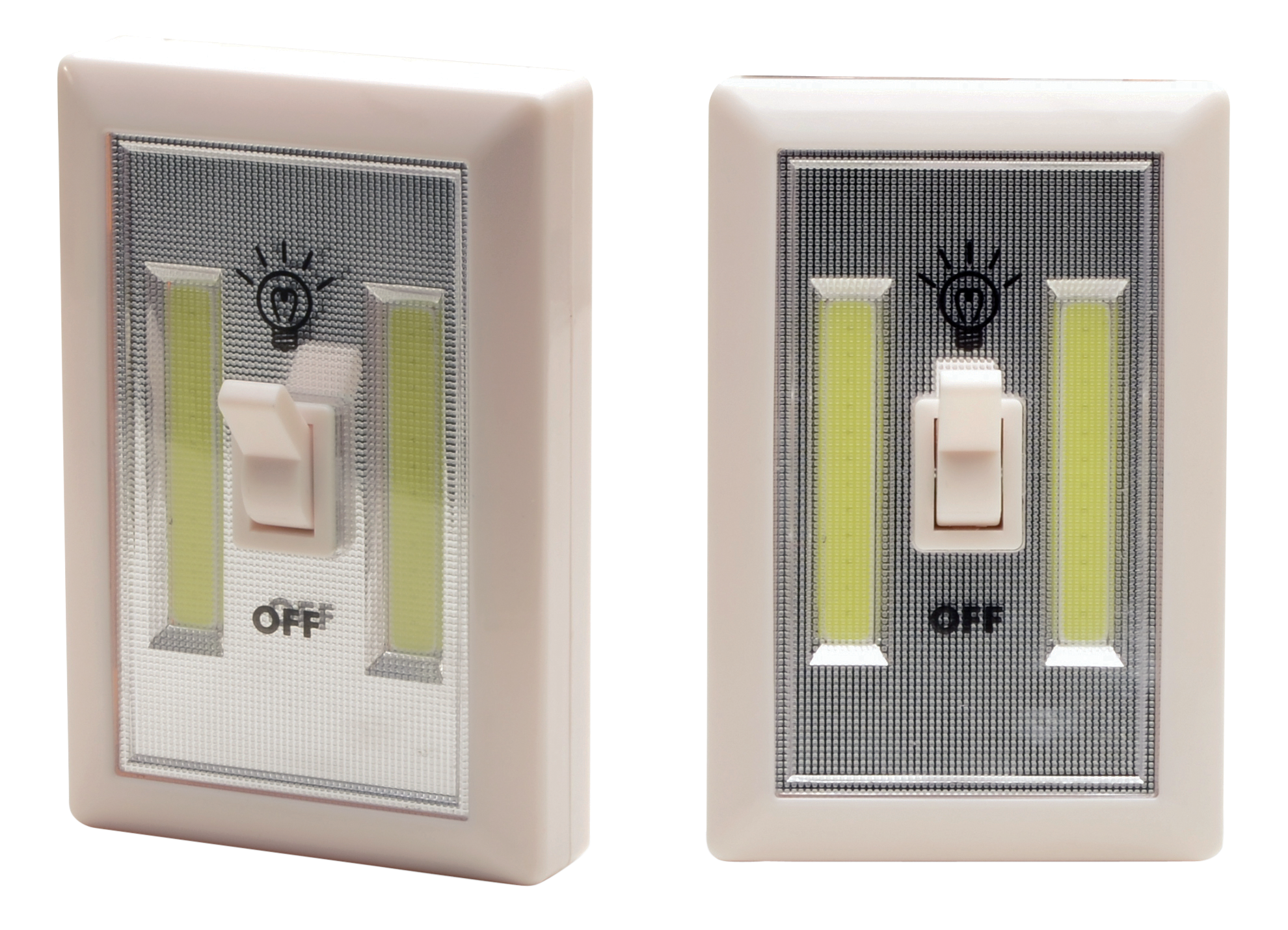 Cyclops 180 Lumen Switch Light LED with 2 AAA Batteries Aluminum Ivory 2PK