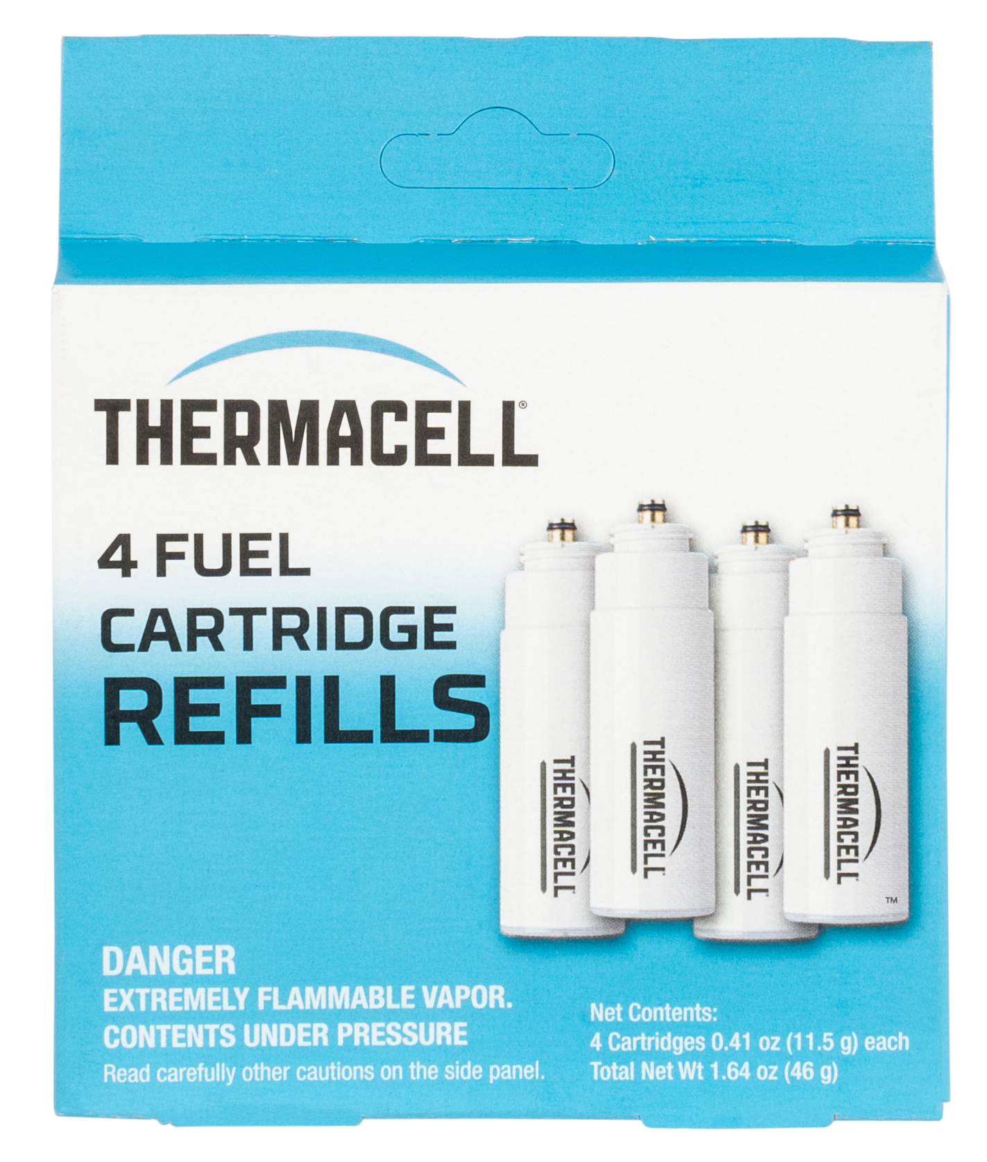 Thermacell C4 Repellent RefillWhite Effective 15 ft Odorless Scent Fuel Cartridge Repels Mosquito Effective Up to 48 hrs 4 Per Pkg