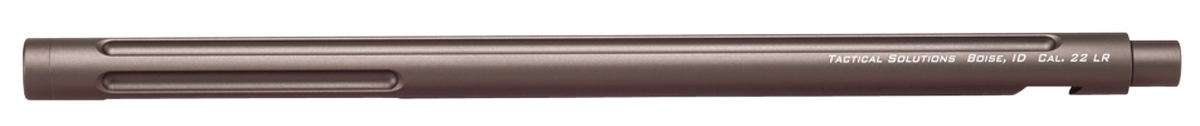 Tactical Solutions 1022TEQS X-Ring Barrel 22 LR 16.50" Quicksand FinishAluminum Material Bull with Fluting & Threading for Ruger 10/22