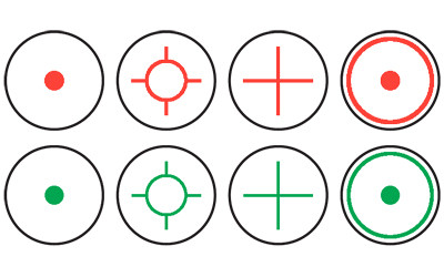 Konus Konussight Tactical Red Dot 1x 40mm Illuminated Multi-Reticle Red/Green Dot Matte Black