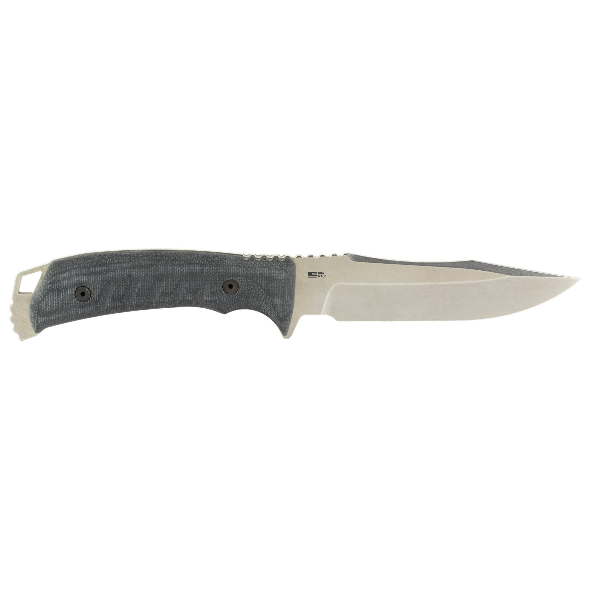 S.O.G SOGUF1001BX Pillar5" Fixed Clip Point Plain Stonewashed S35VN SS Blade Black Canvas Micarta Handle Includes Sheath