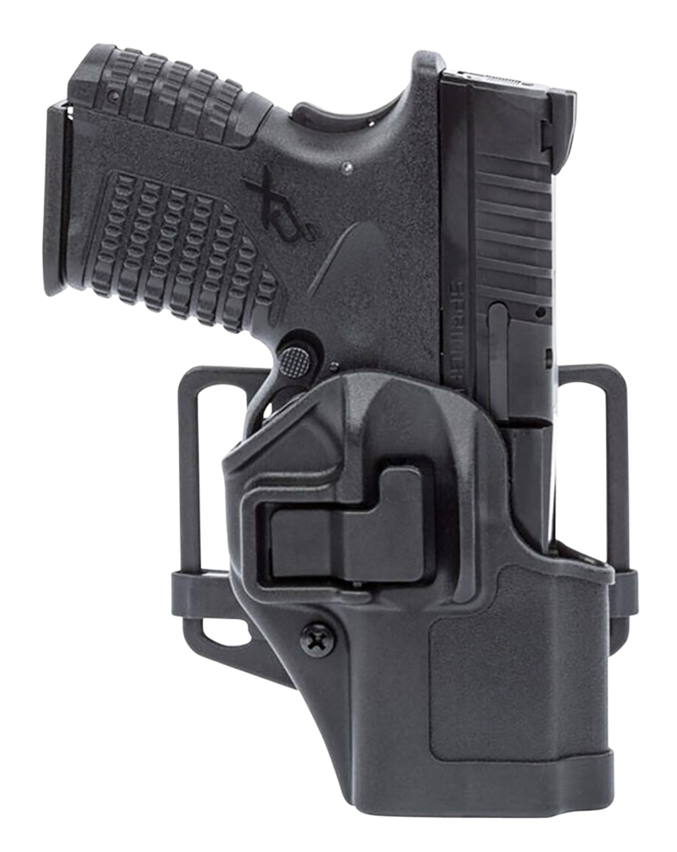 Blackhawk 410576BKR Serpa CQCOWB Size 76 Black Polymer Belt Loop/Paddle Compatible w/ Glock 48 w/wo Rail Right Hand