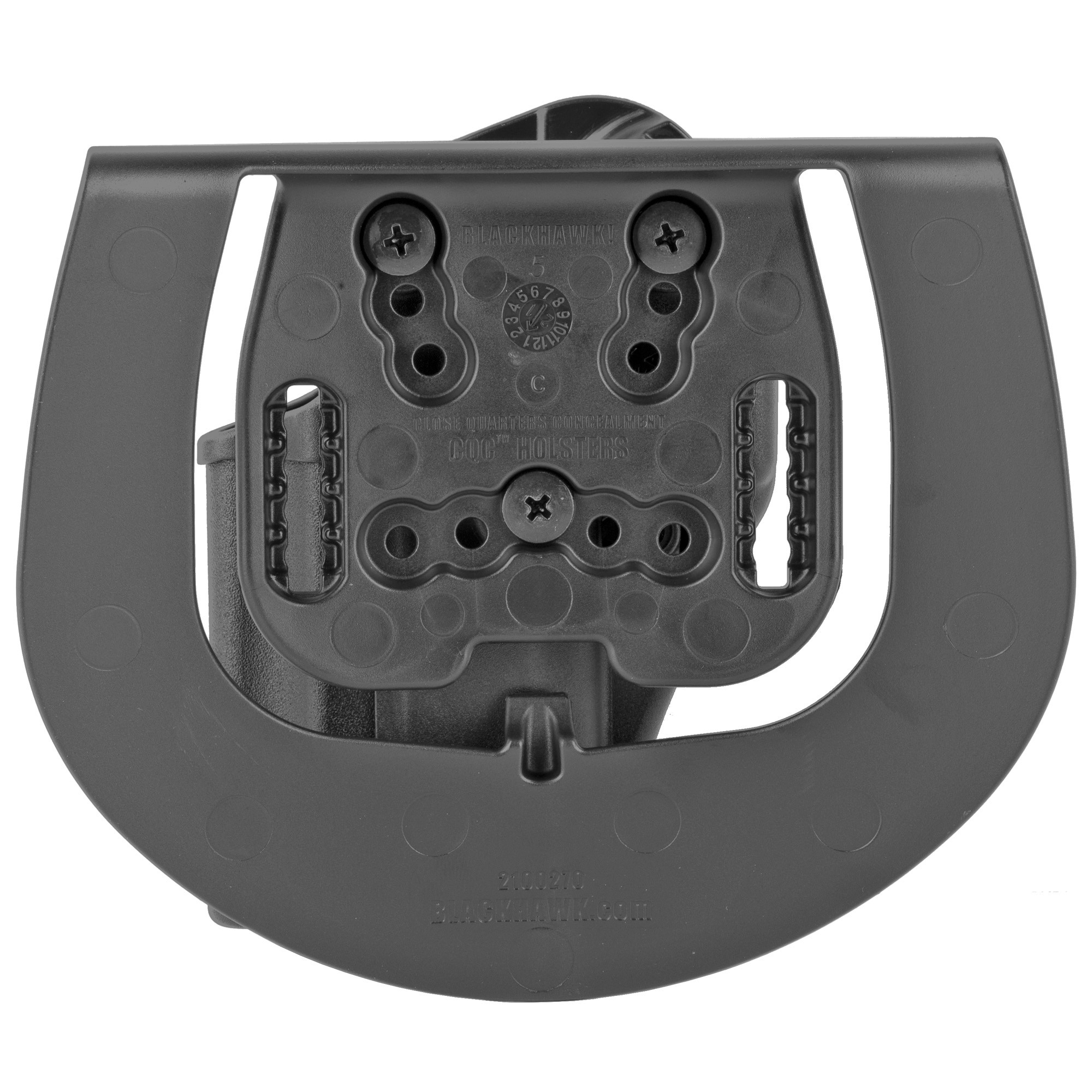 Blackhawk 410576BKR Serpa CQCOWB Size 76 Black Polymer Belt Loop/Paddle Compatible w/ Glock 48 w/wo Rail Right Hand