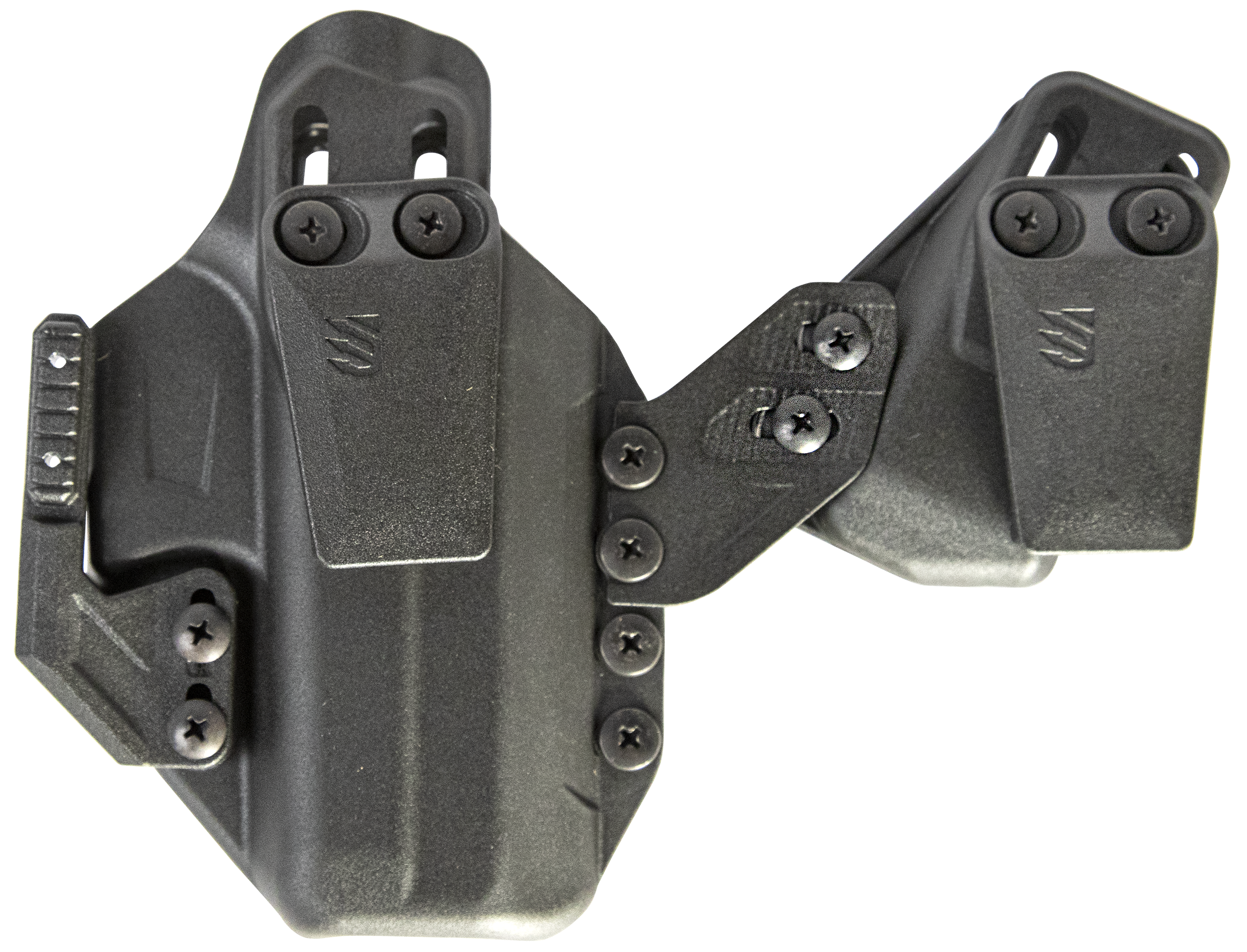 Blackhawk 416142BK StacheIWB Size 42 Black Polymer Belt Clip Fits Colt Commander Ambidextrous