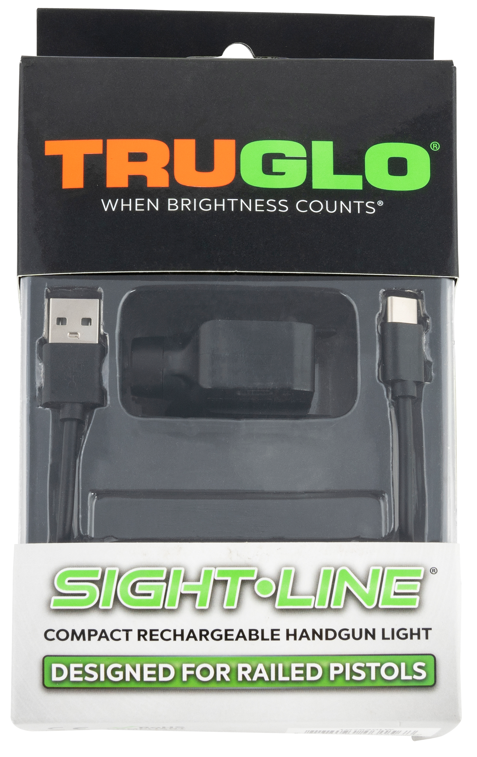 TruGlo TG7620LW Sight-LineHandgun 5mW Output Cree LED Light White Laser Picatinny/Weaver/Glock Rails Mount Matte Black