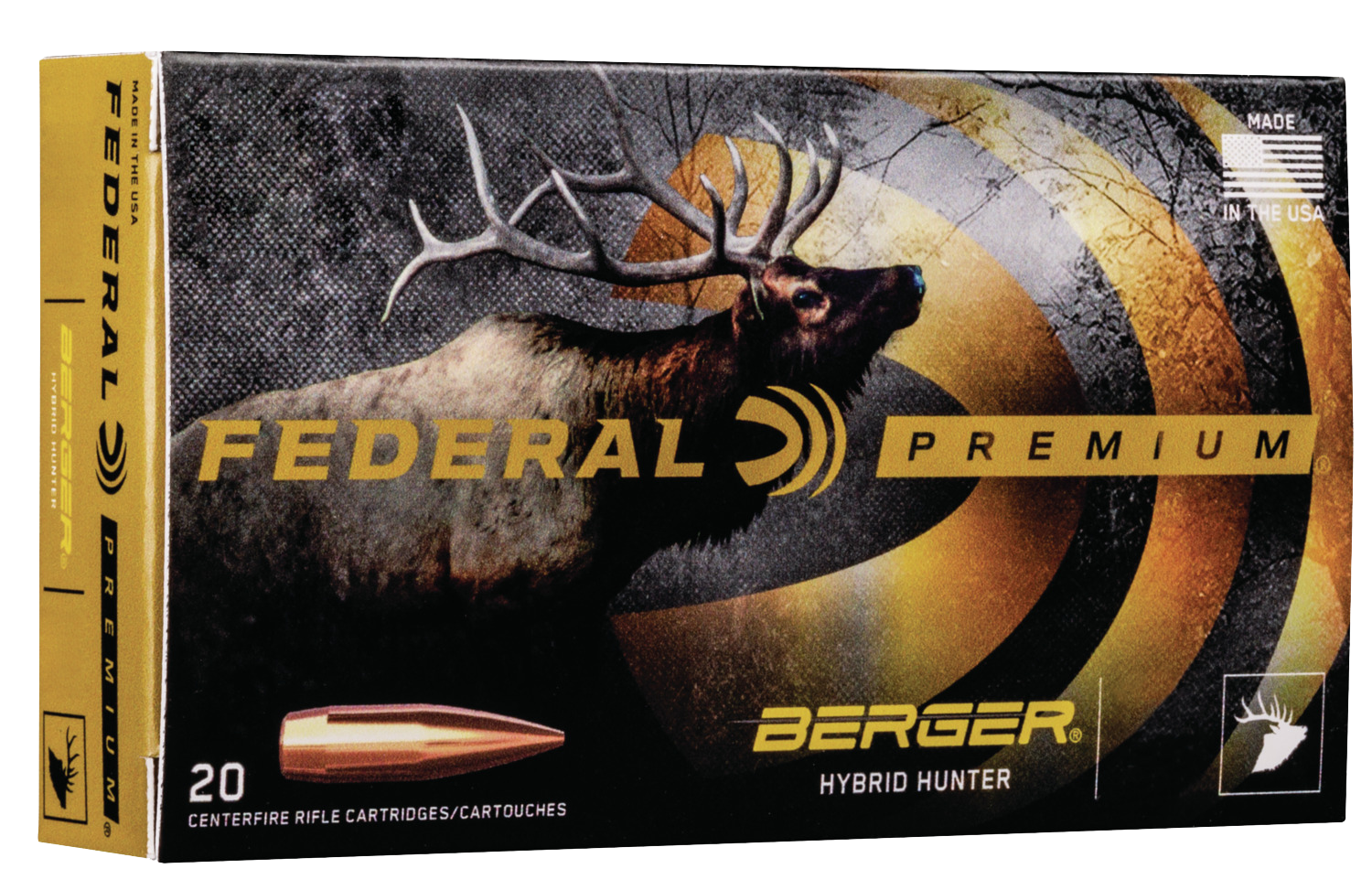 Federal Premium Ammunition 6.5 Creedmoor 135 Grain Berger Hybrid Hunter 20RD