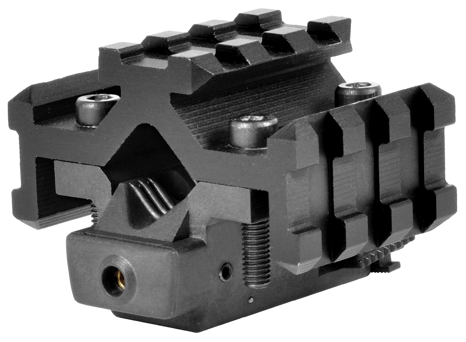 NcStar ATRLS Red Laser5mW with 635-655nM Wavelength, Black Finish & Tri-Rail Universal Barrel Mount fits most Standard Rifle Barrel Diameters