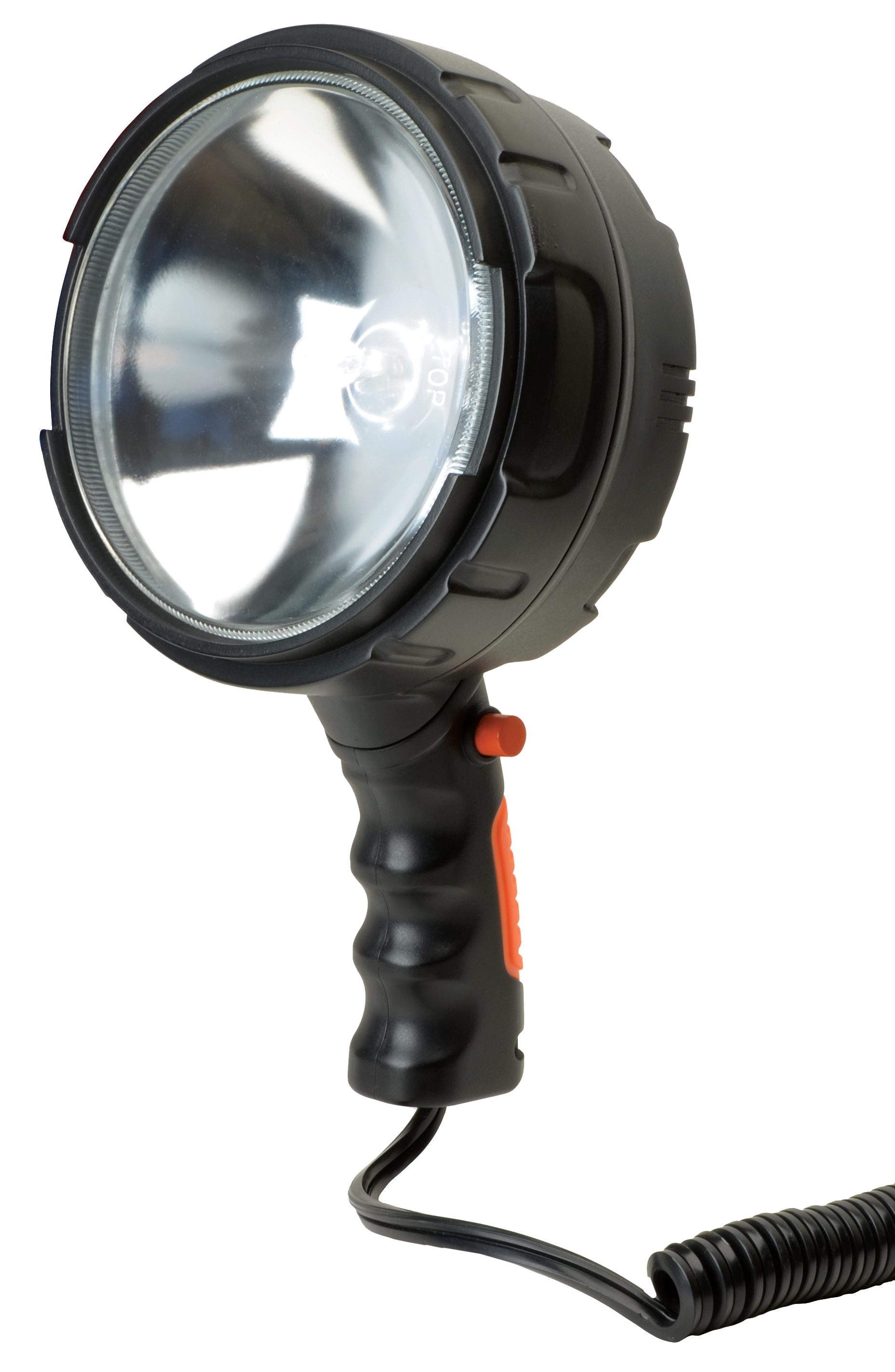 Cyclops Seeker-1500 Handheld Spotlight Halogen 12V Plug-In Polymer Black
