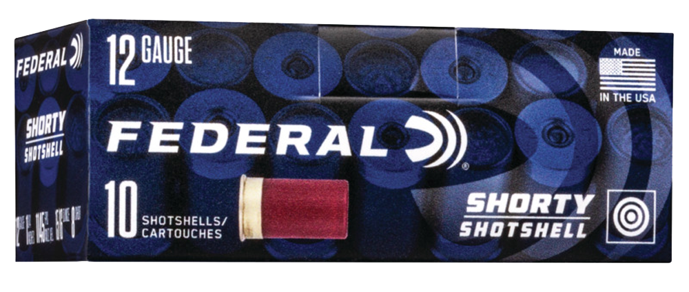 Federal Shorty Shotshell Ammunition 12 Gauge 1-3/4" 15/16 oz #8 Shot Box of 10