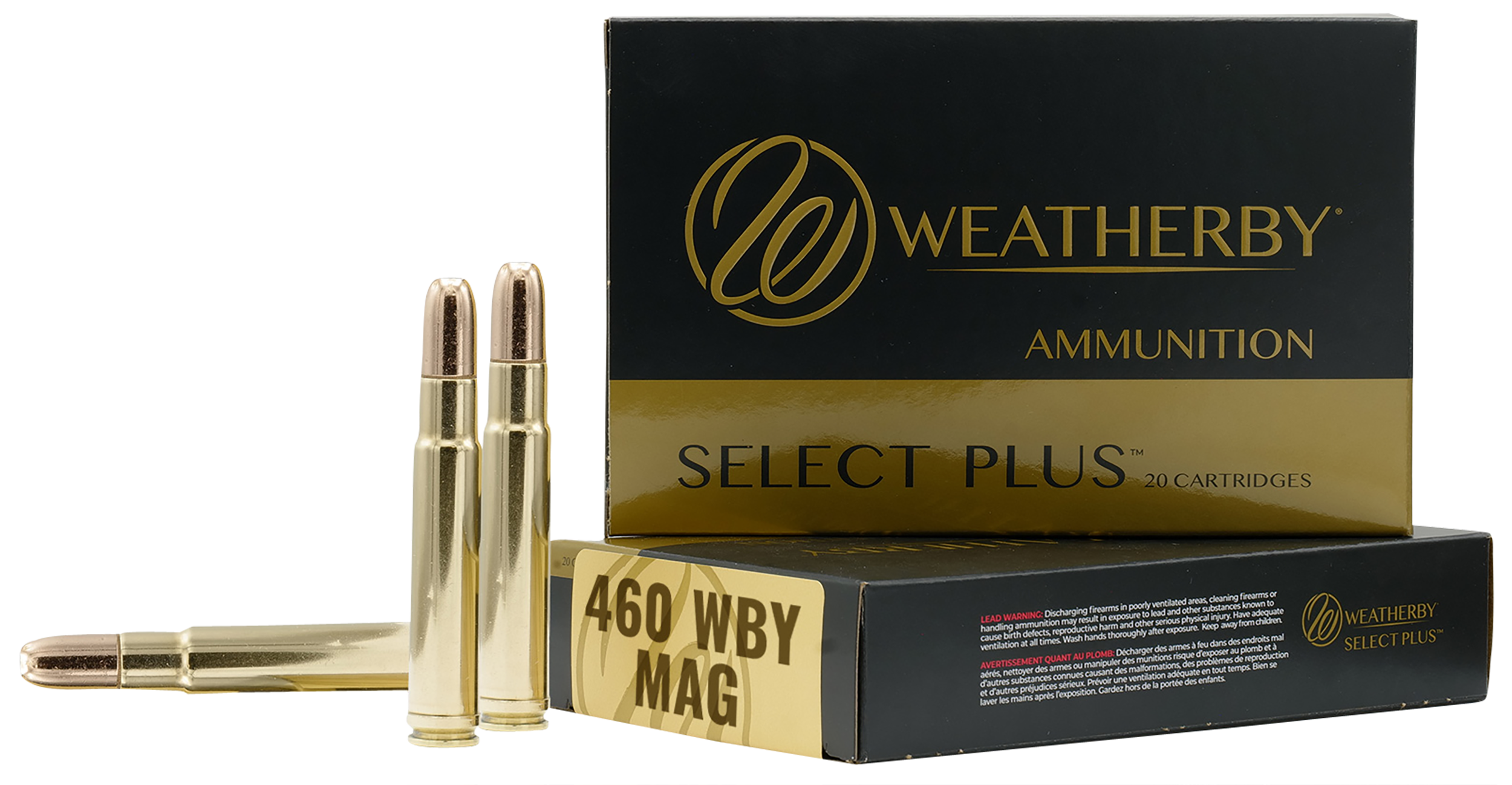 Weatherby Select Plus Ammunition 460 Weatherby Magnum 450 Grain Barnes TSX Hollow Point Lead-Free 20RD