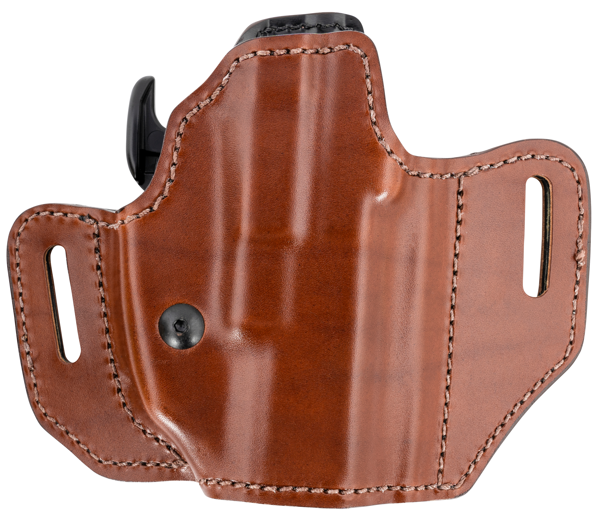Bianchi 32831 Allusion Assent Pro-Fit OWB Size 13b Tan Leather Belt Slide Compatible w/FN FNS/Ruger Security-9/Glock 1919X/23/45 Fits 4" Barrel Belt Up to 1.50" Wide Right Hand