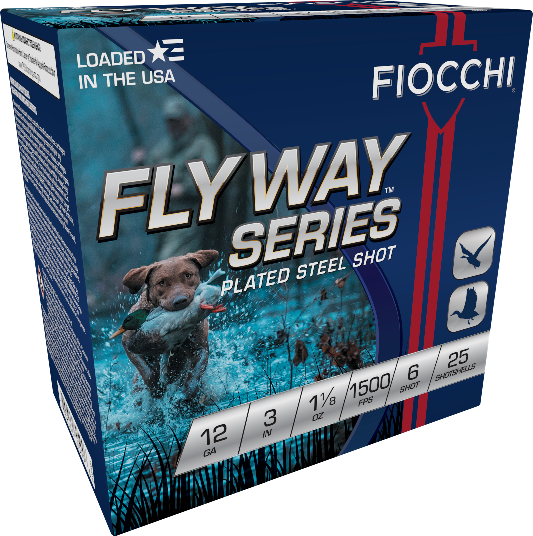 Fiocchi 123ST6 Flyway Waterfowl 12 Gauge 3" 1 1/8 oz 6 Shot 25 Per Box/ 10 Cs