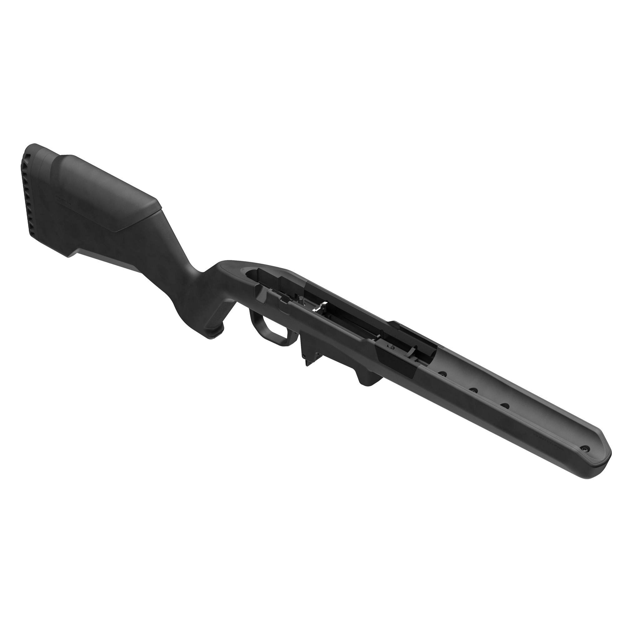 Magpul MAG1354-BLK Hunter Lite Stock Black Synthetic with Aluminum V-Bedding, AICS Mag Well, Integral Swivel Studs, Cheek Riser & LOP Spacers, Fits Short Action Savage Axis Up To Medium Palma Barrel Contour
