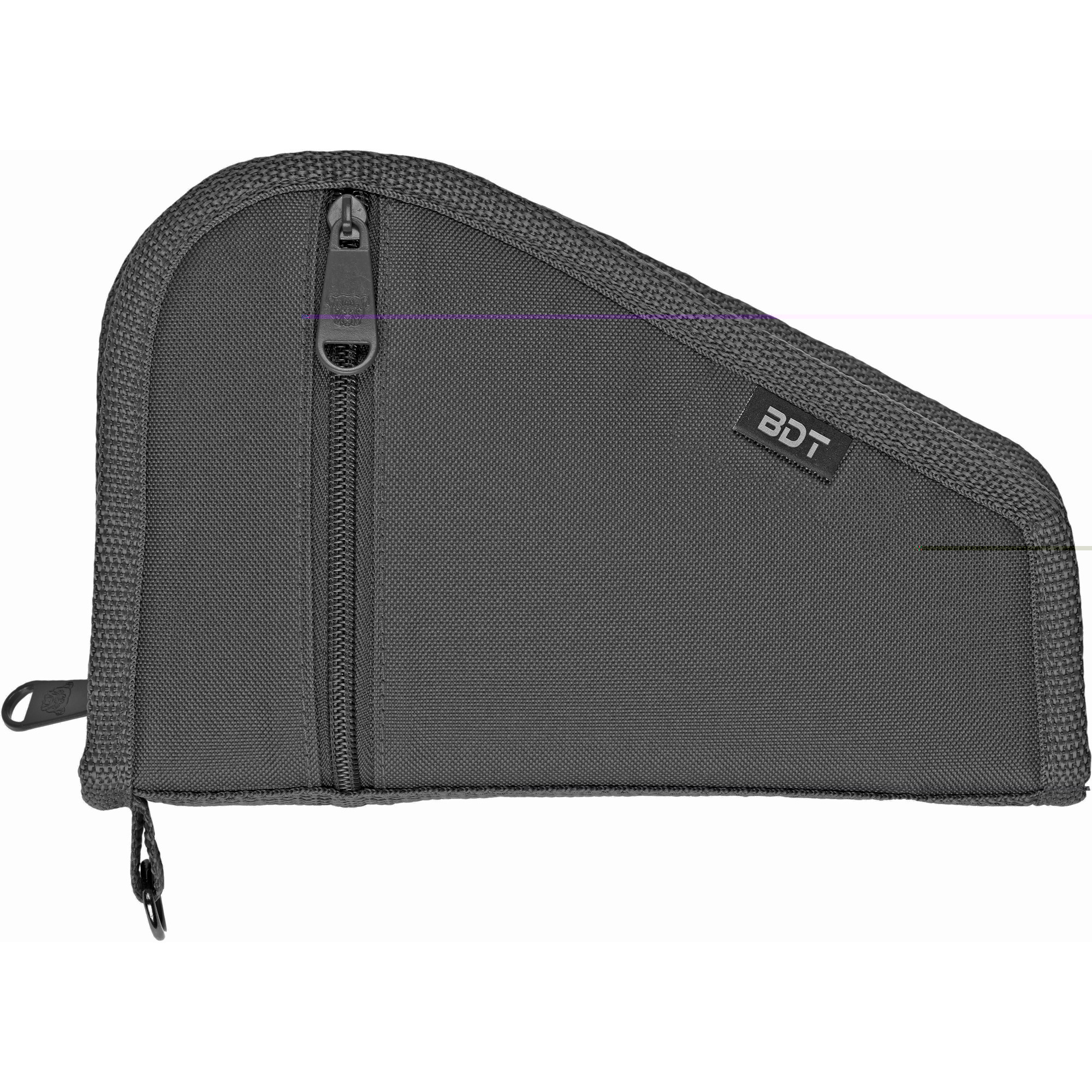 Bulldog BDT620B Deluxe Pistol Case 12"L x 6" H Black Padded Nylon with Pocket & Sleeve for Handgun