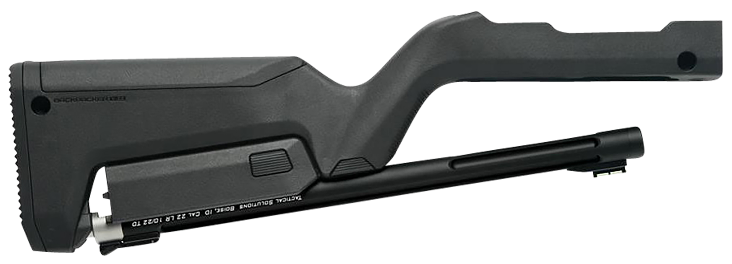 Tactical Solutions TDCMBBBLK X-Ring Takedown Barrel and Stock Combo 22 LR 16.50" Matte Black Fluted & Threaded with Fiber Optic Sight, Black Magpul Backpacker Stock Fits Ruger 10/22 Takedown