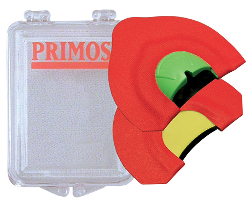 Primos PS1723 Randy Anderson Howler Diaphragm Call Coyote Sounds Attracts Coyotes Red 2 pk