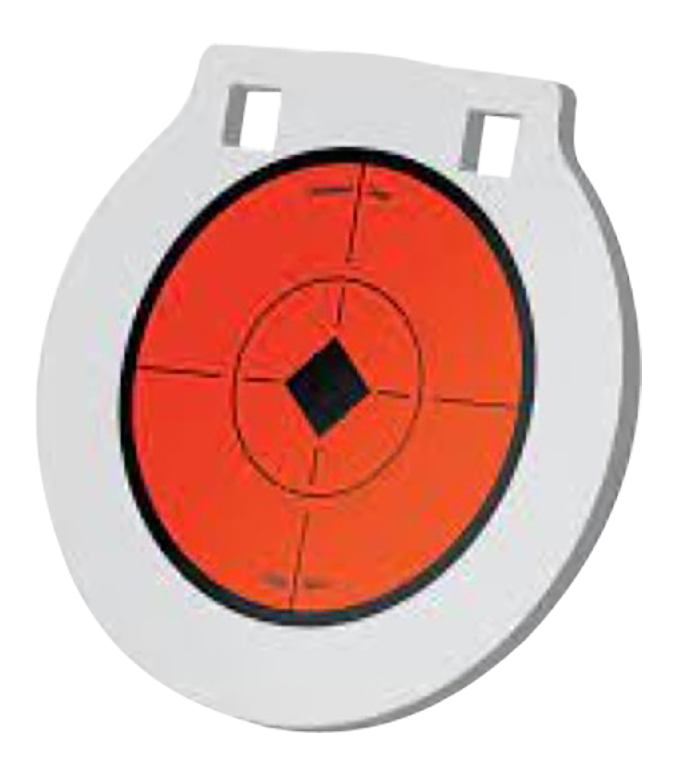 Birchwood Casey RND6 Round Steel Target Plate 6" Centerfire Rifle/Handgun Target Black/Red/White NM500 Steel Hanging