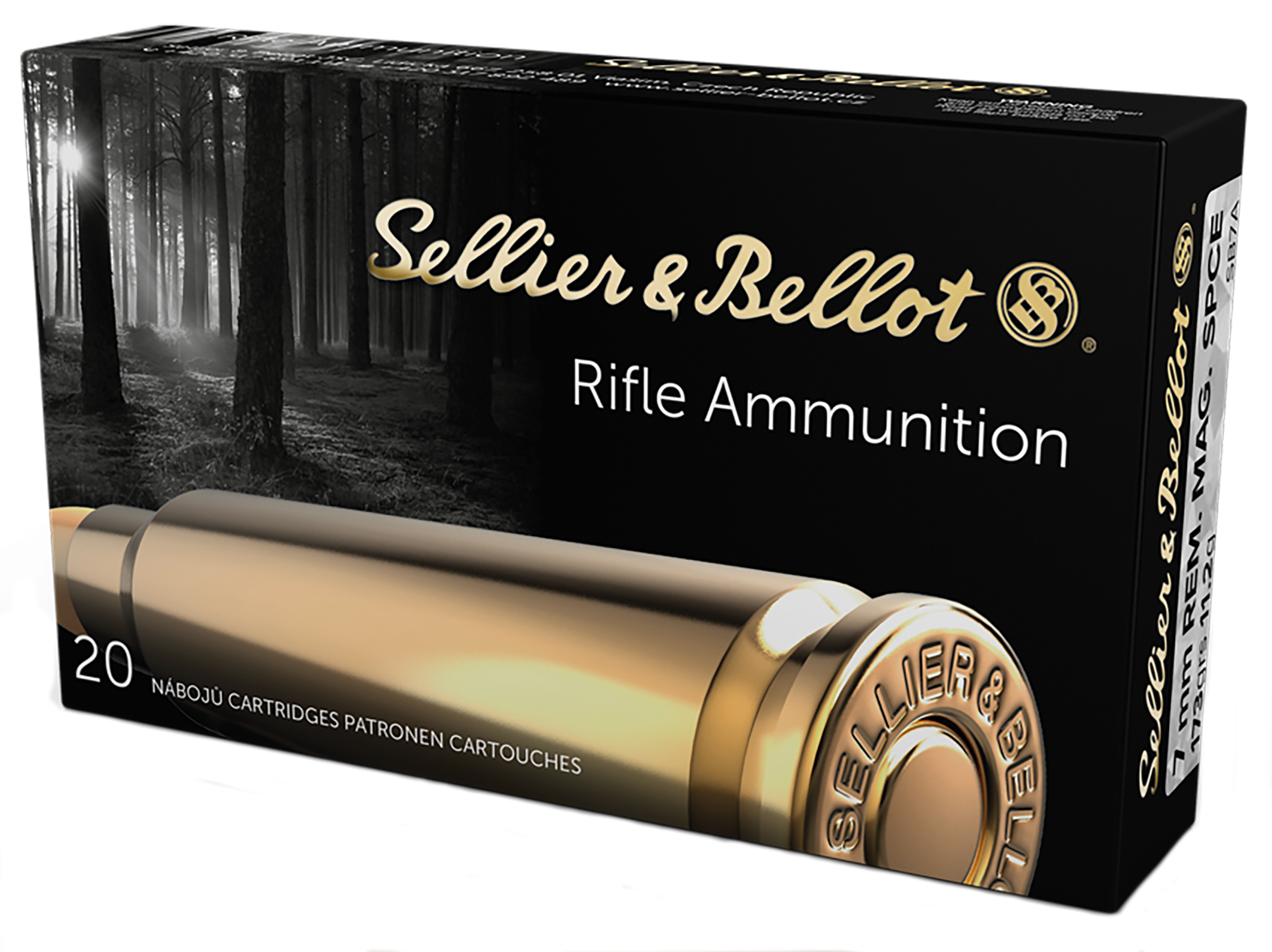 Sellier & Bellot Ammunition 7mm Remington Magnum 173 Grain Jacketed Soft Point 20RD