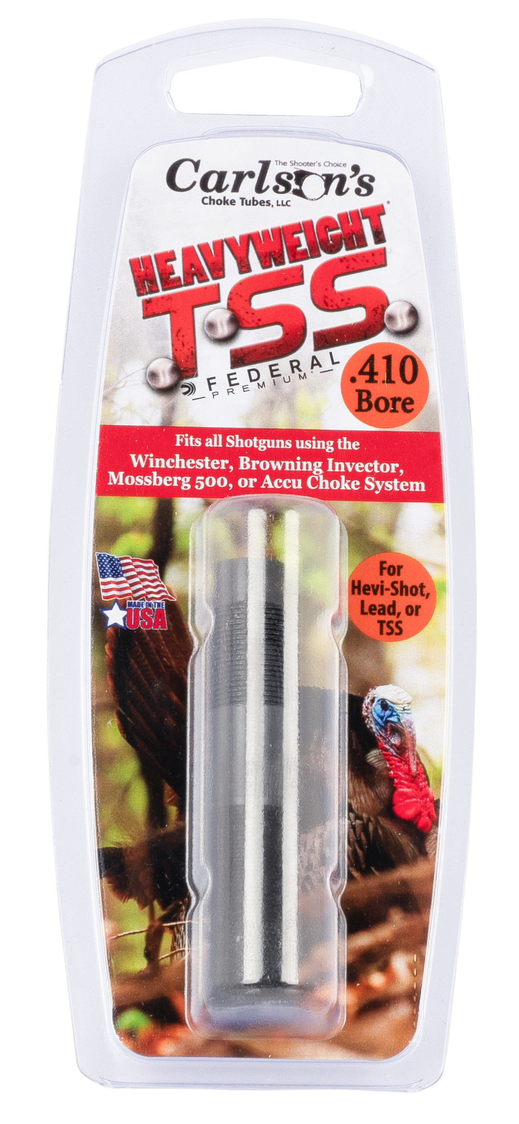 Carlson's Choke Tubes 38030 TSS Turkey 38030 Invector Stevens 301 410 Gauge Turkey 1.5" Flush Steel