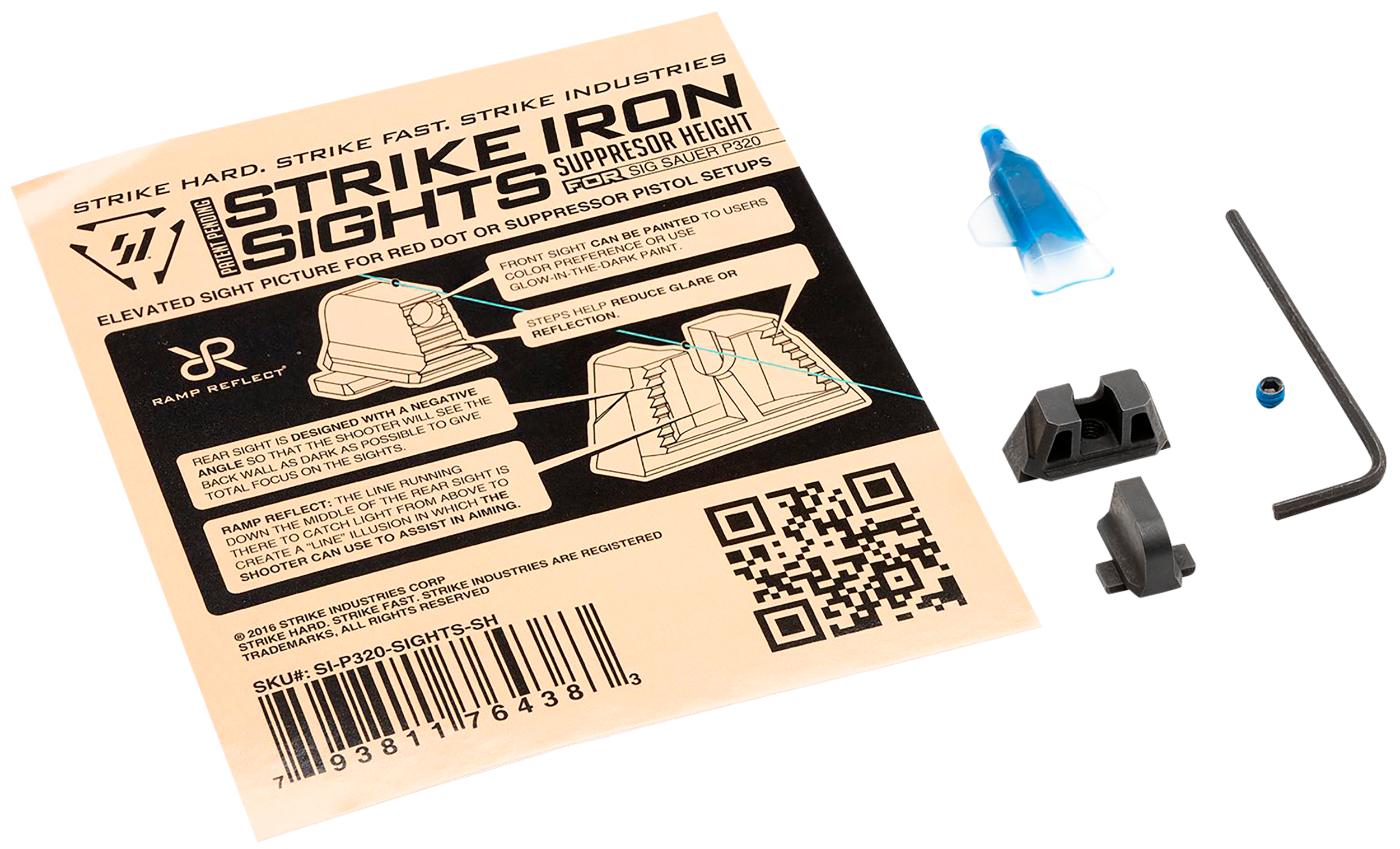 Strike Industries Sight Set Sig P320 Suppressor Height