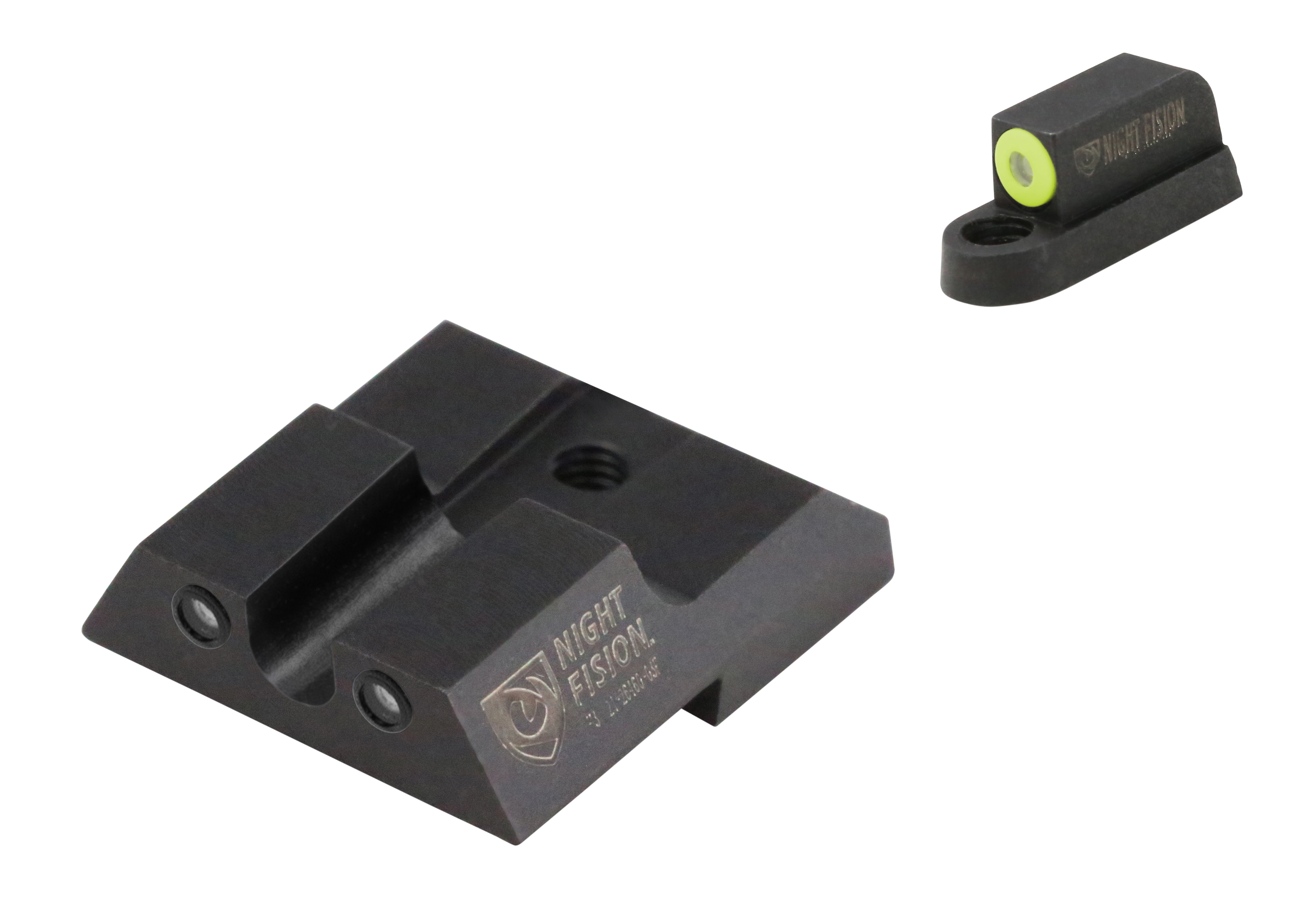 Night Fision CZU076007YGZG Tritium Night Sights For CZ-USABlack| Green Tritium Yellow Ring Front Sight Green Tritium Black Ring Rear Sight