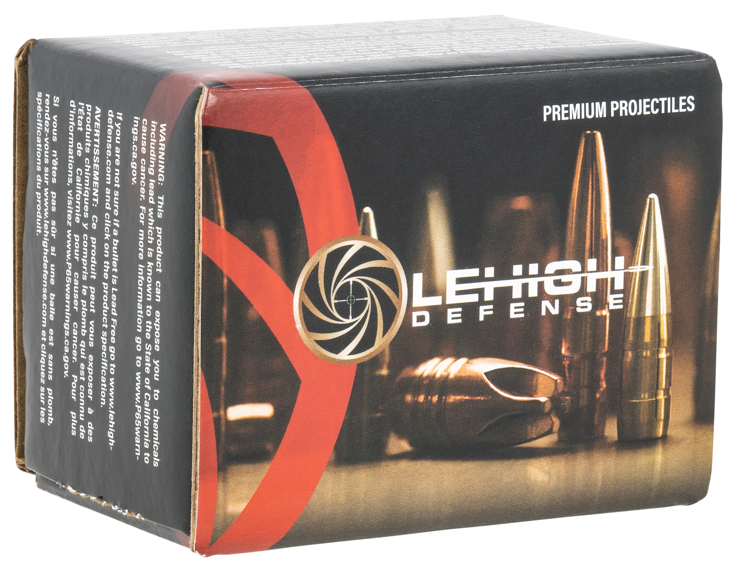 Lehigh Defense Xtreme Defense Bullets 9mm (355 Diameter) 118 Grain Solid Copper Fluid Transfer Monolithic Lead-Free Box of 50