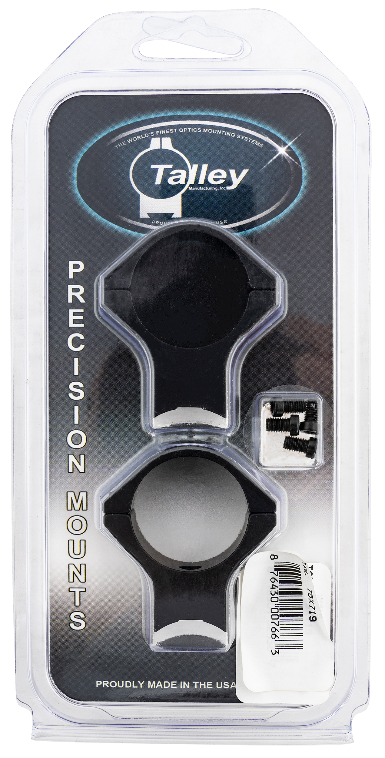Talley Lightweight 2 Piece Scopemount w/ Integral 30mm Rings Black Anodized, High, Nesika Bay, Extended