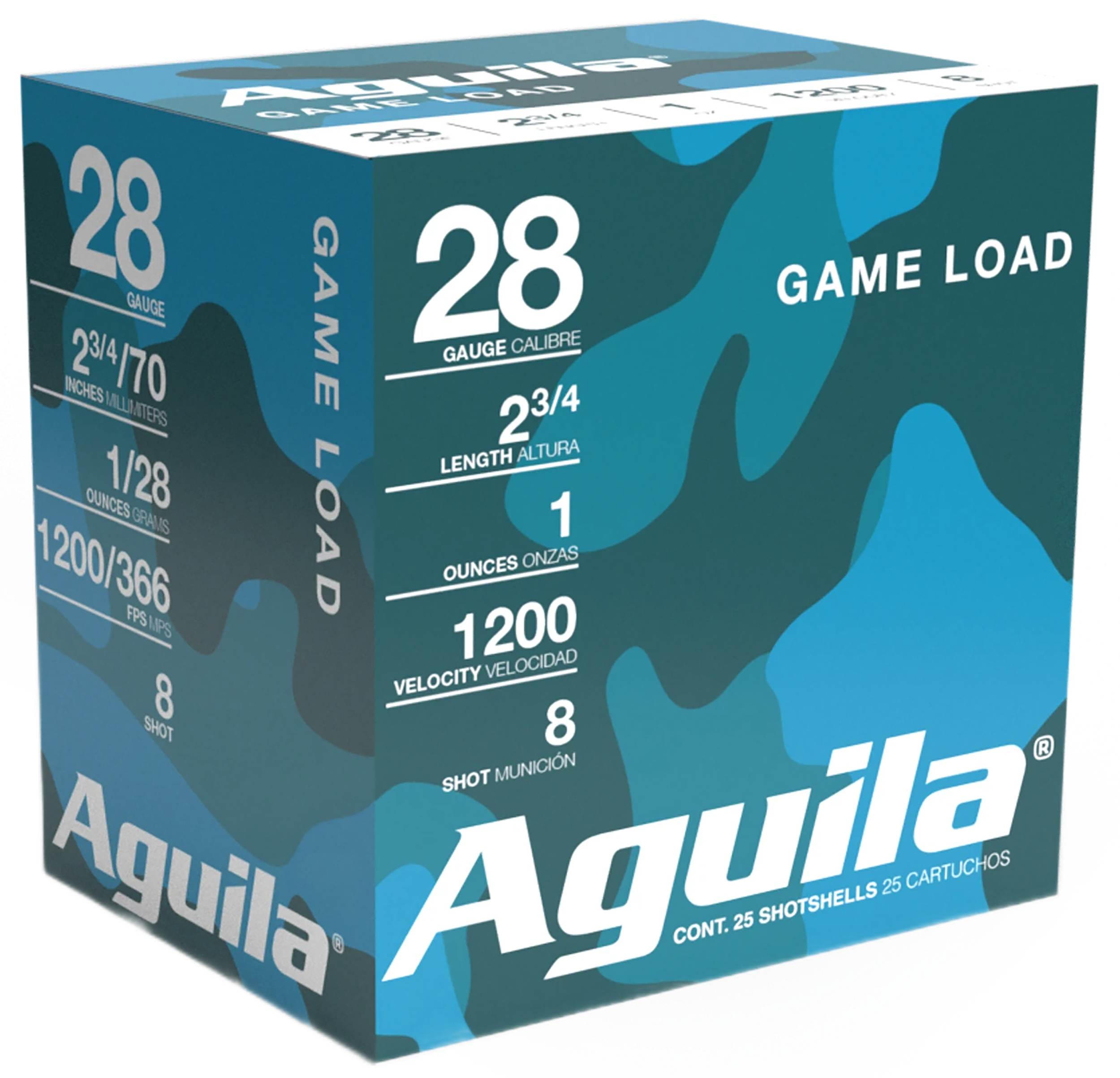 Aguila 1CHB2838 Birdshot Standard Velocity 28 Gauge 2.75" 1 oz 8 Shot 25 Per Box/ 10 Cs