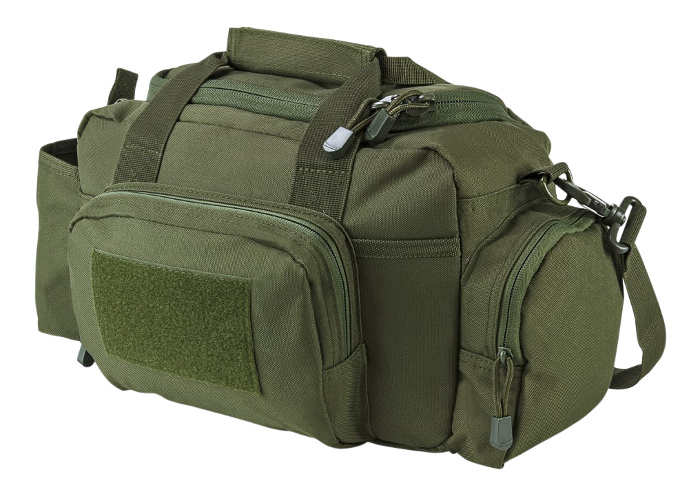 NcStar CVSRB2985G VISM Range Bag with Small Size, Side Pockets, PALs Webbing, Carry Handles, Pockets & Green Finish