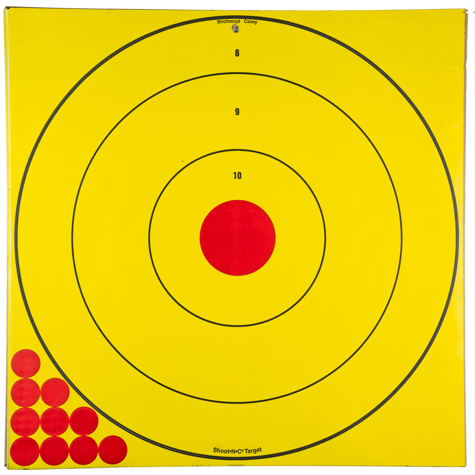 Birchwood Casey Long Range 17.75" Bullseye Target 5PK with 200 Pasters