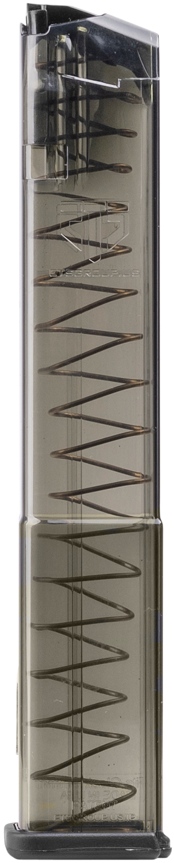 ETS Group SMKGLK17 Pistol Mags17rd Standard 9mm Luger Compatible w/ Glock 19 Compatible w/ Glock 26 Compatible w/ Glock 45 Compatible w/ Glock 18 Compatible w/ Glock 19X Compatible w/ Glock 34 Smoke Polymer