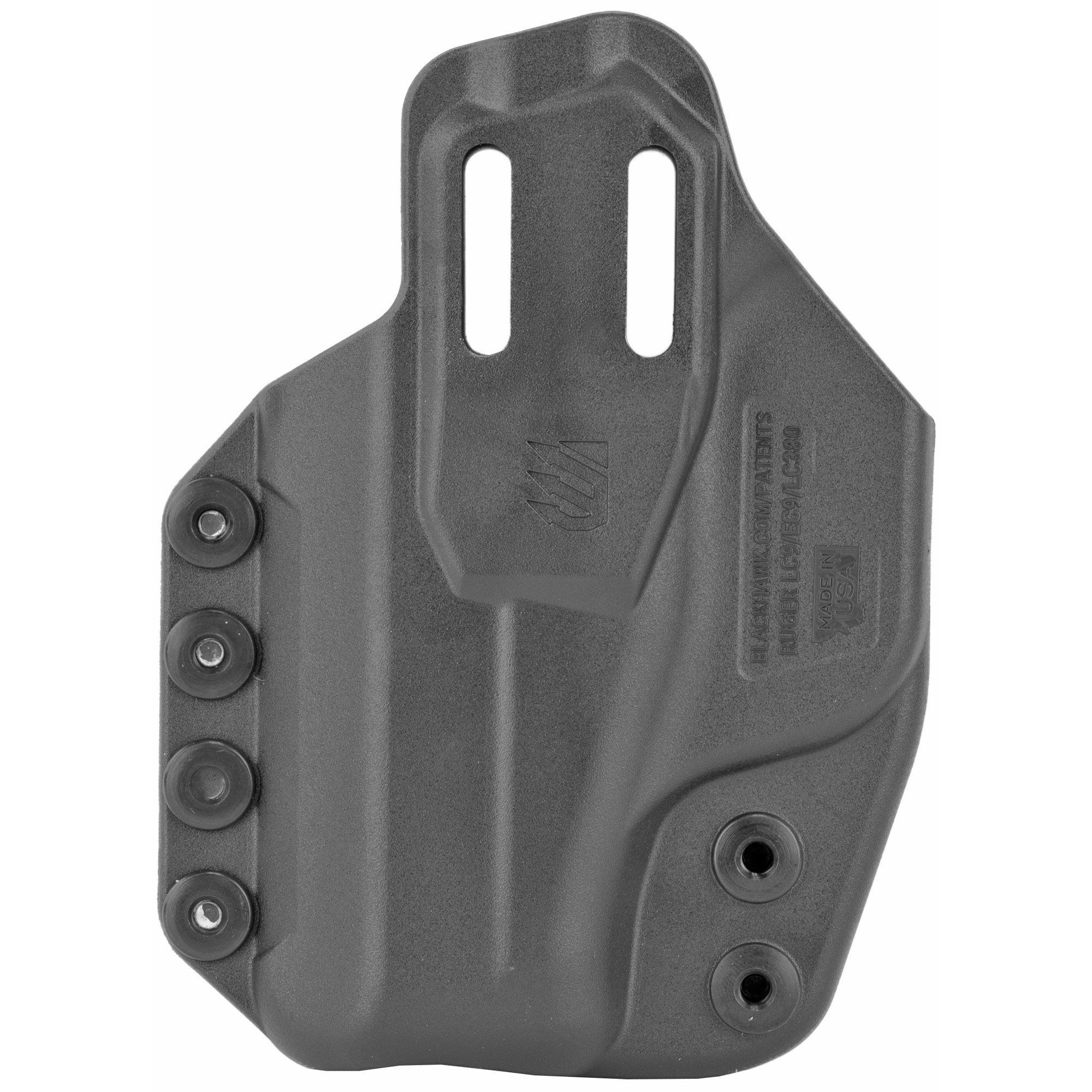 Blackhawk 416049BK StacheIWB Size 49 Black Polymer Belt Clip Fits Ruger LC9/EC9/LC380 Ambidextrous